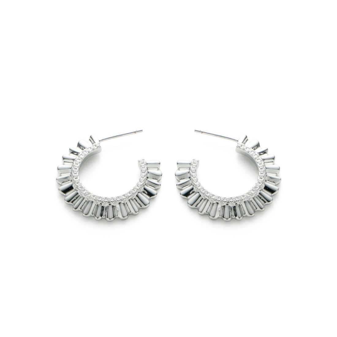 RSNY pleated earrings - R2138A