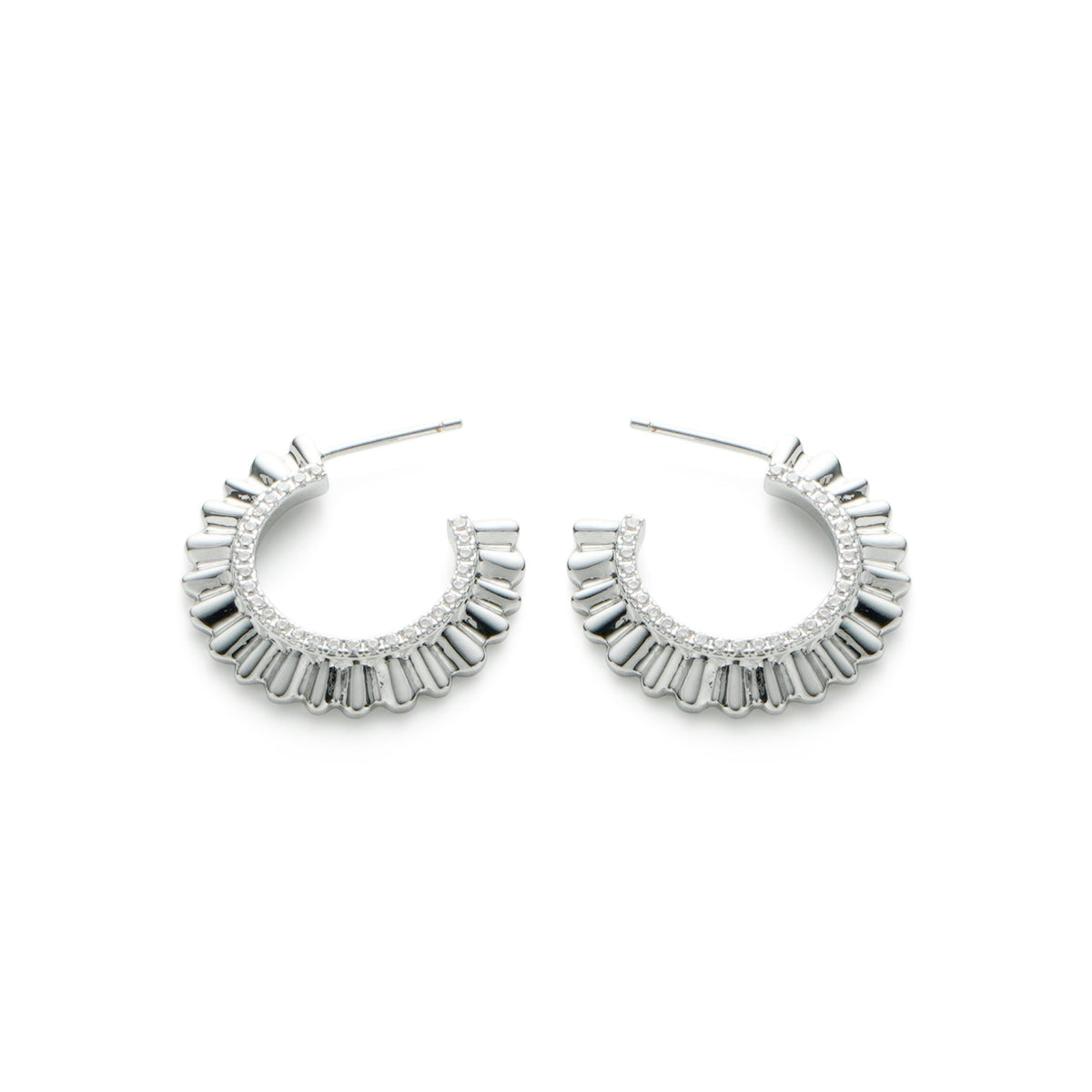 RSNY pleated earrings - R2138A