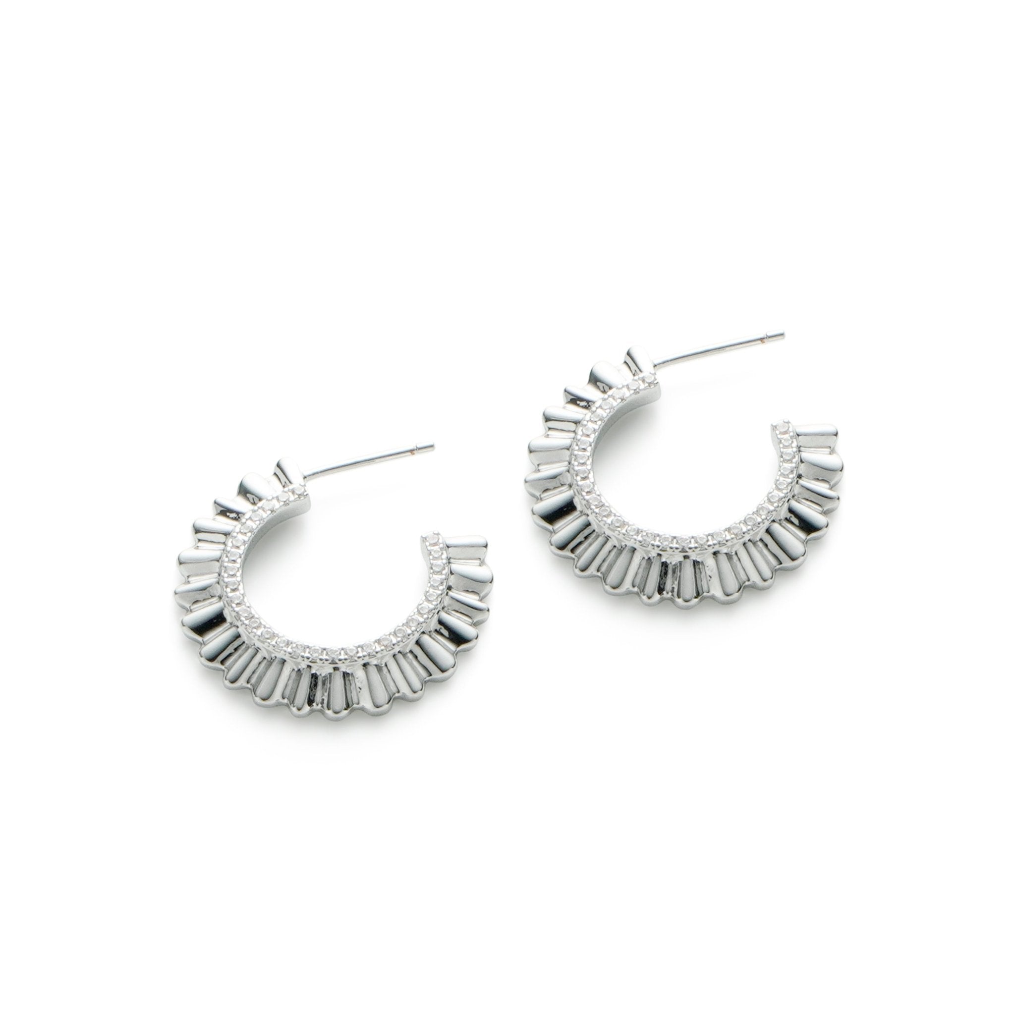 RSNY pleated earrings - R2138A