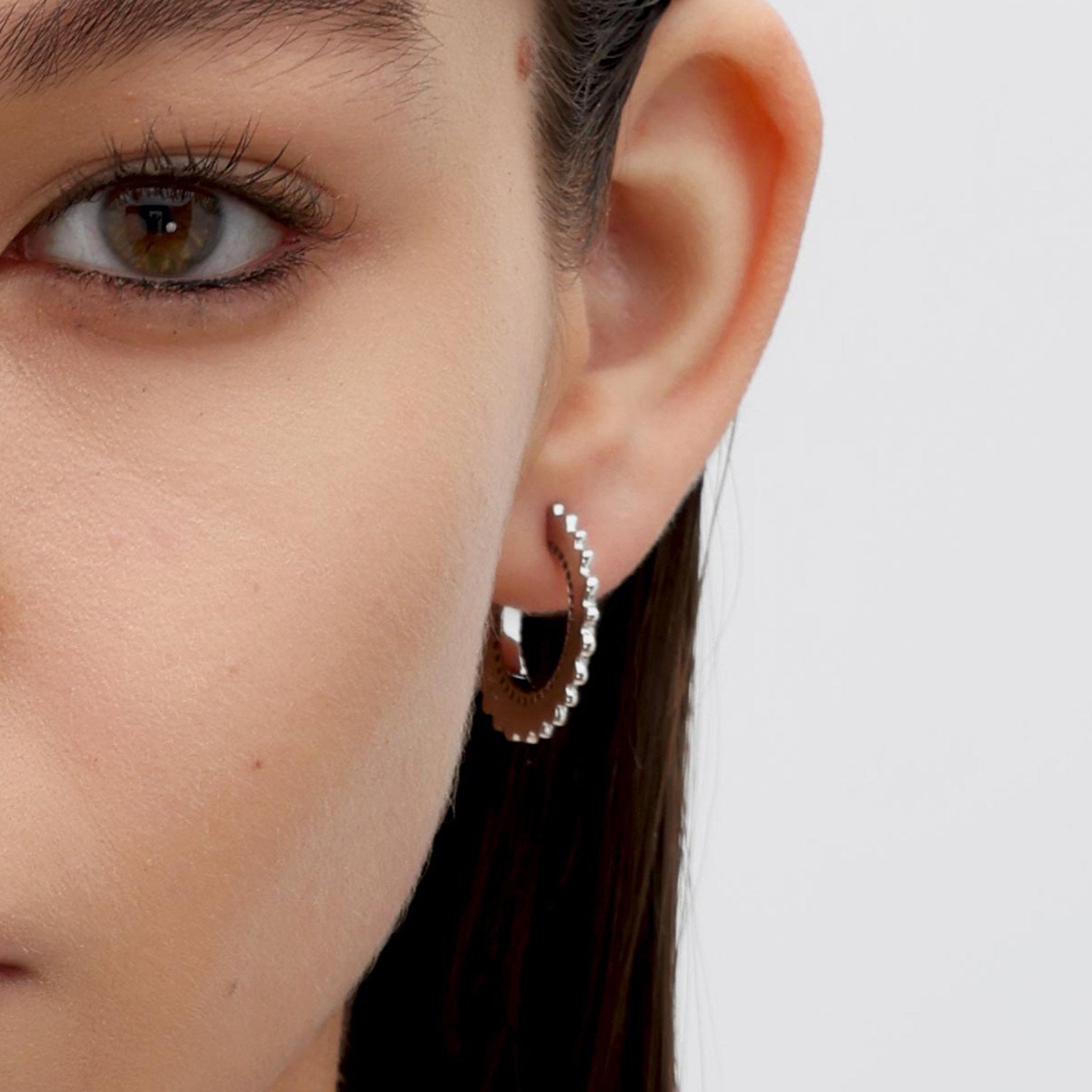 RSNY pleated earrings - R2138A