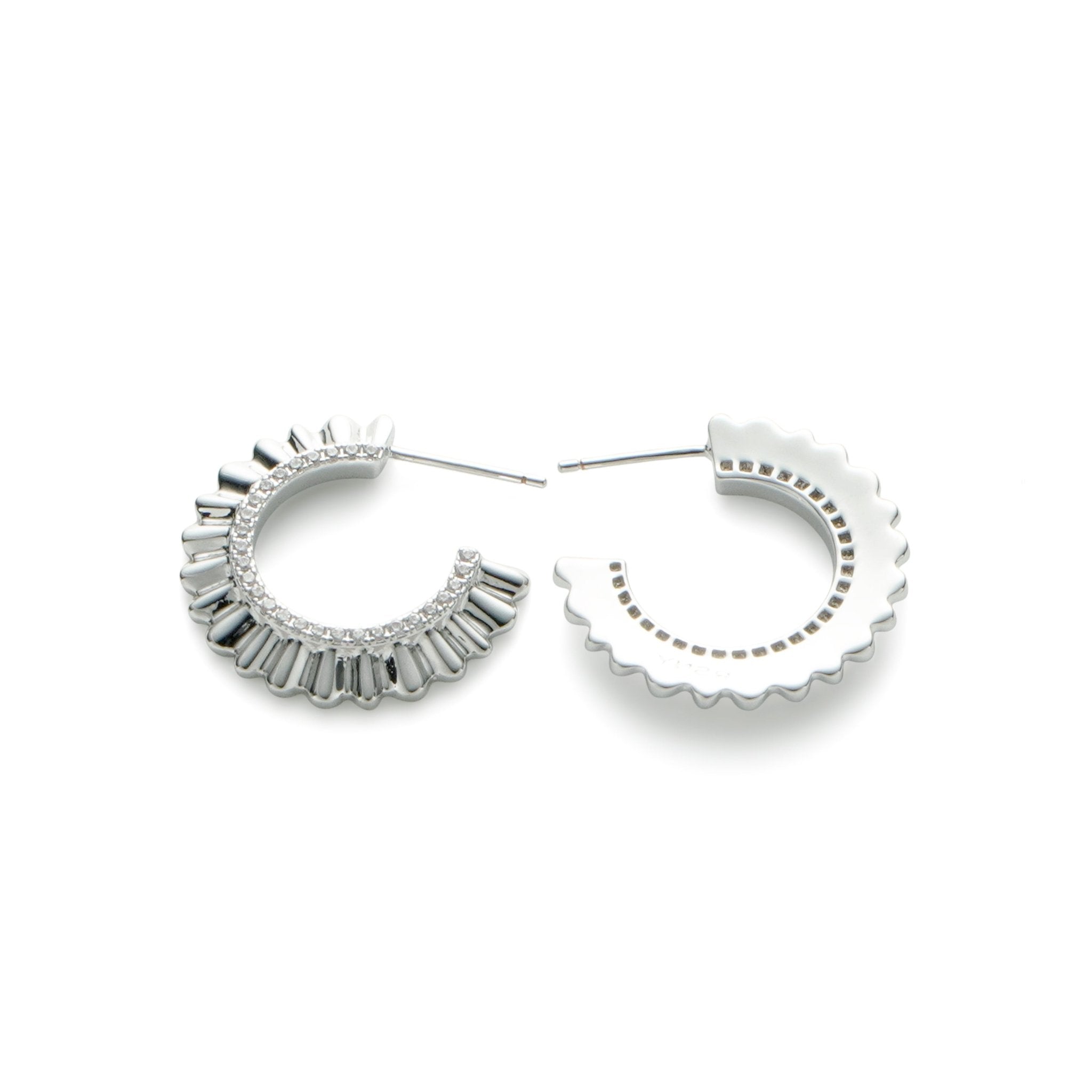 RSNY pleated earrings - R2138A