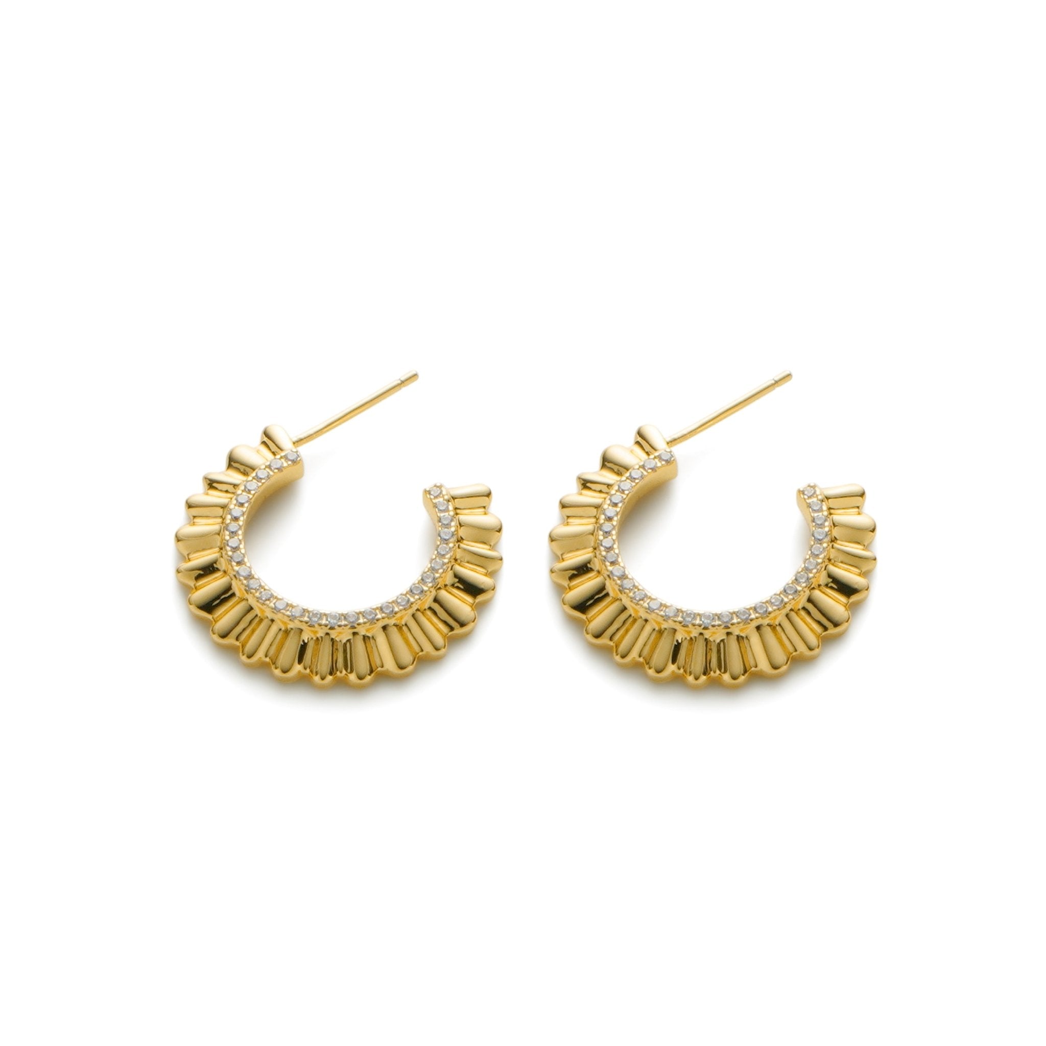 RSNY pleated earrings - R2138B