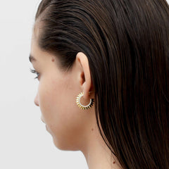 RSNY pleated earrings - R2138B