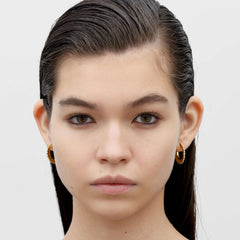 RSNY pleated earrings - R2138B