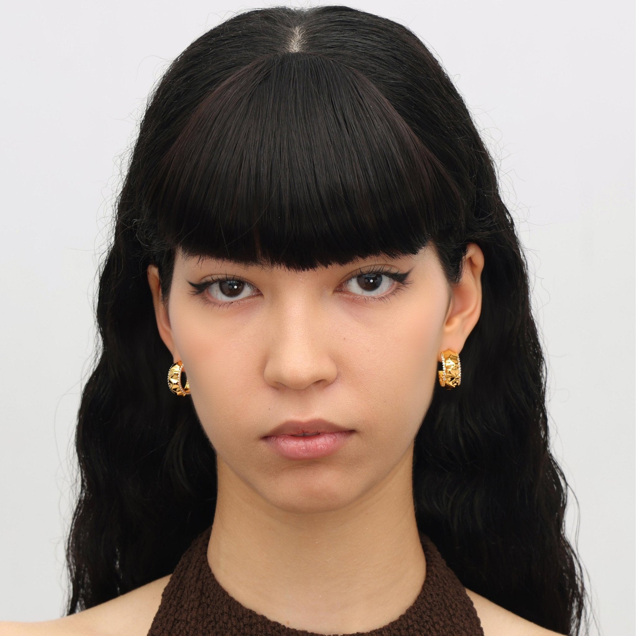 RSNY Pleated Earrings - R2226B