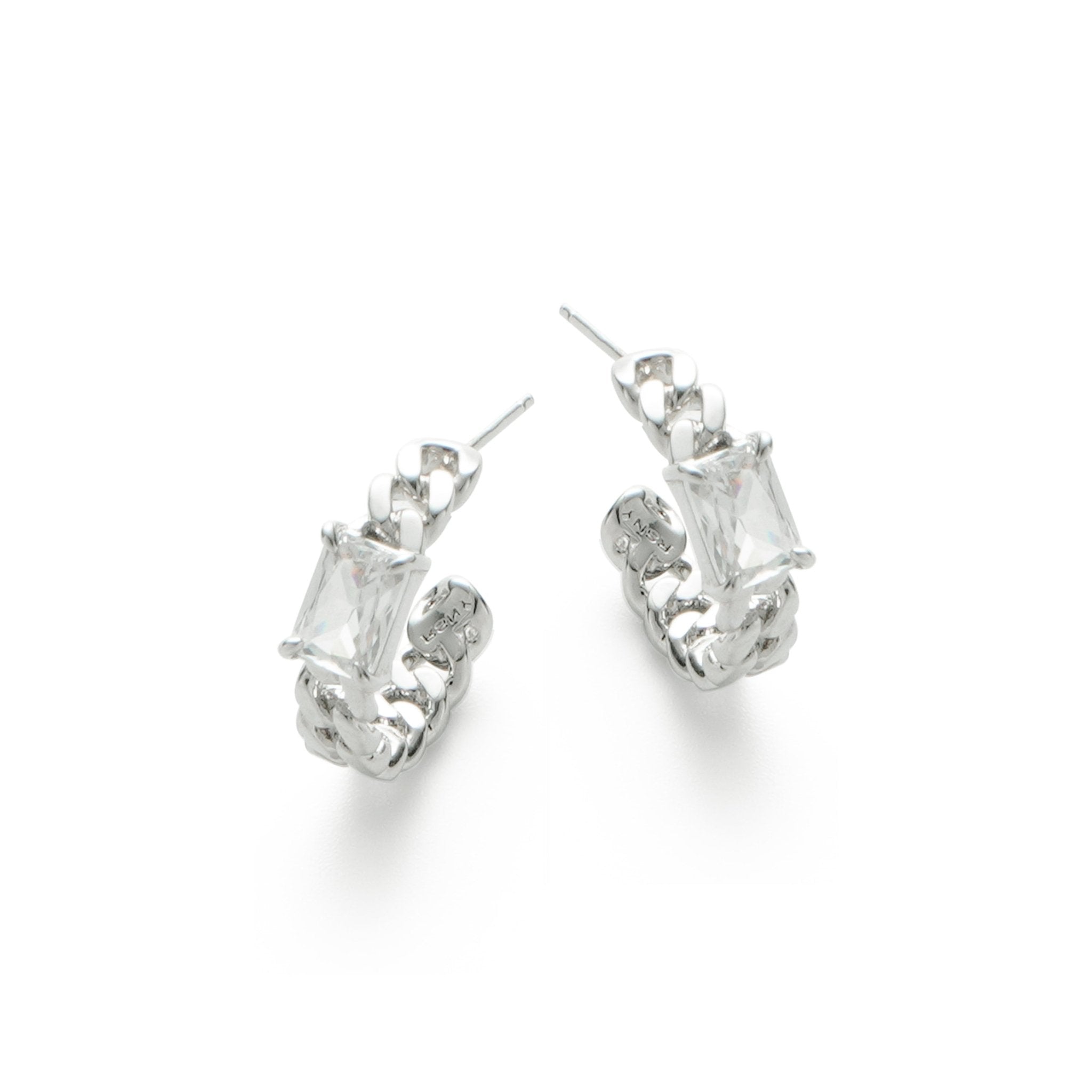 RSNY princess square chain earrings - R2106A