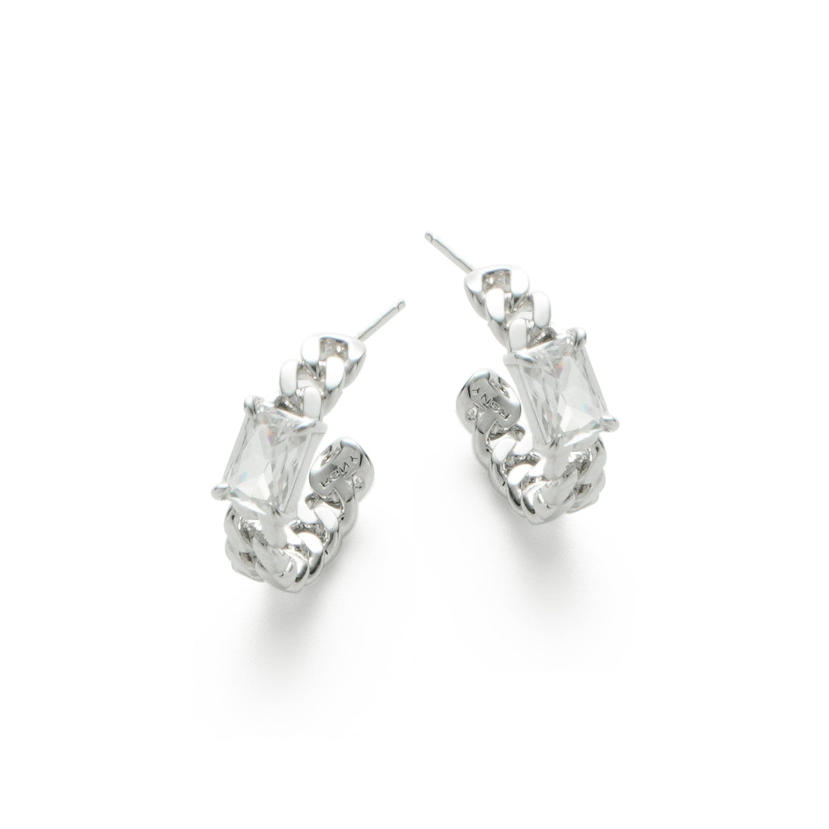RSNY princess square chain earrings - R2106A