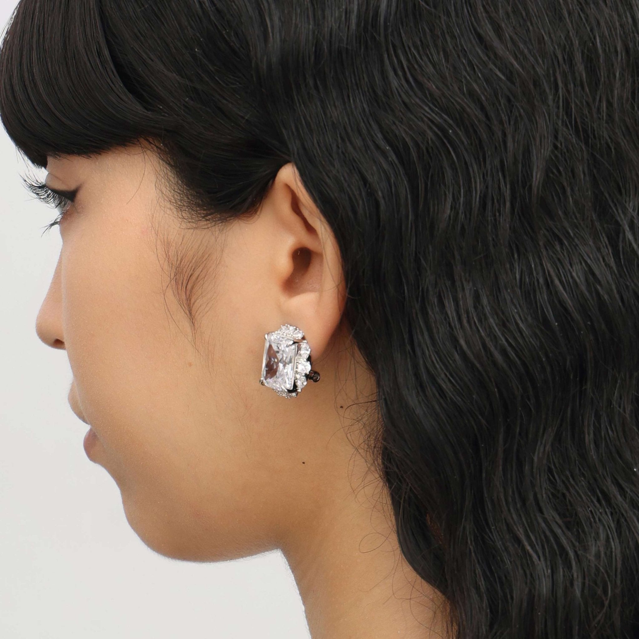 RSNY Princess Square Earrings - R2113A