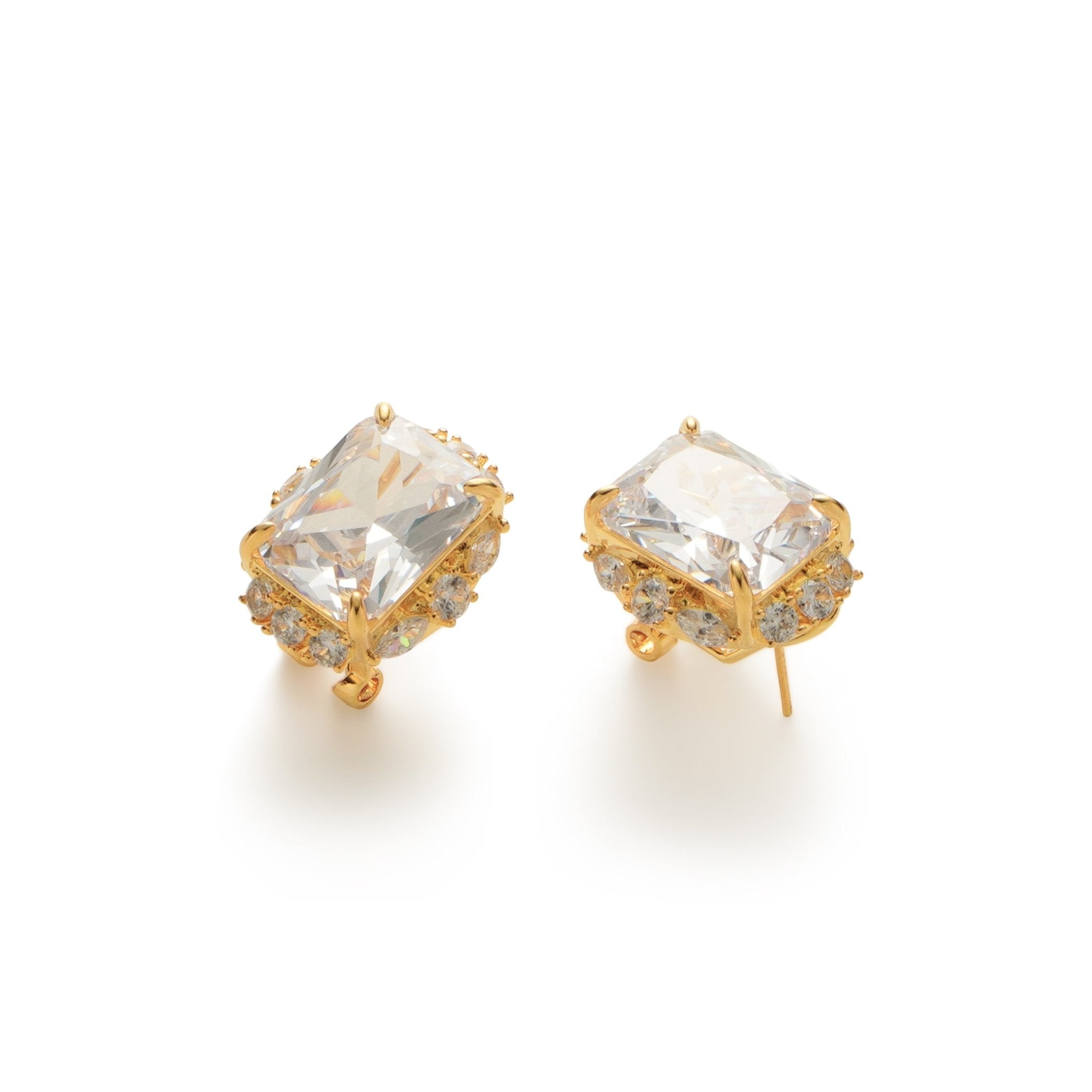 RSNY Princess Square Earrings - R2113B