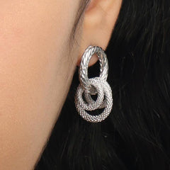 RSNY ring stud earrings - R2057A
