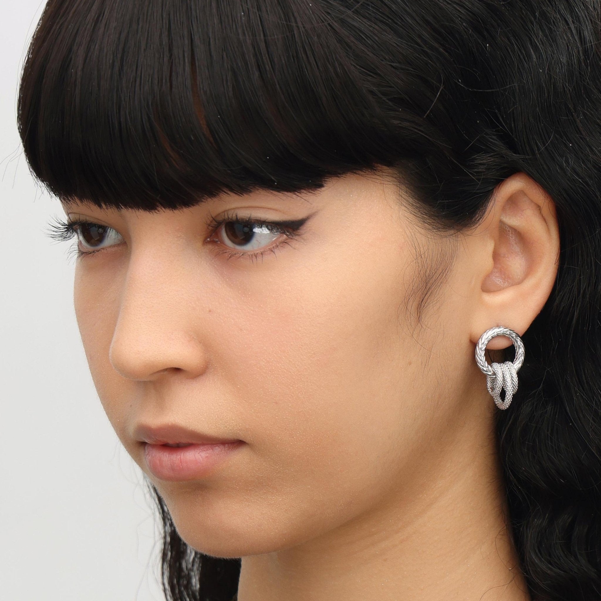 RSNY ring stud earrings - R2057A