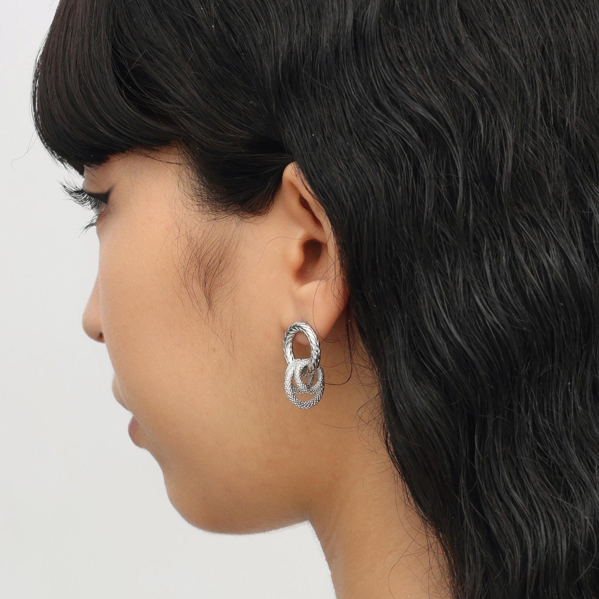 RSNY ring stud earrings - R2057A