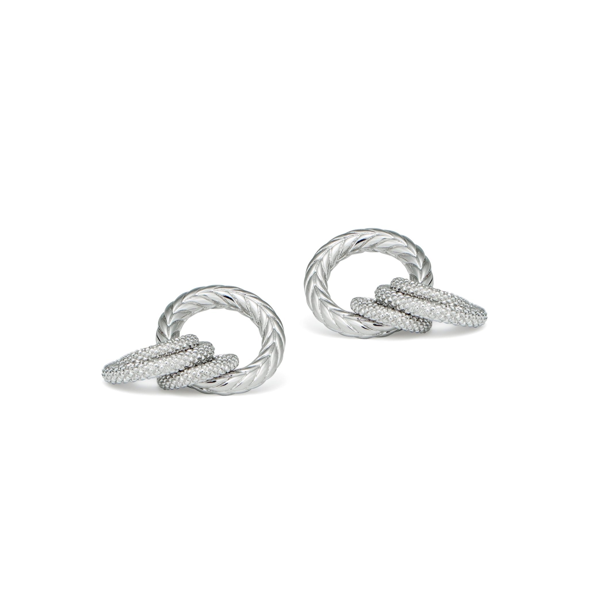 RSNY ring stud earrings - R2057A