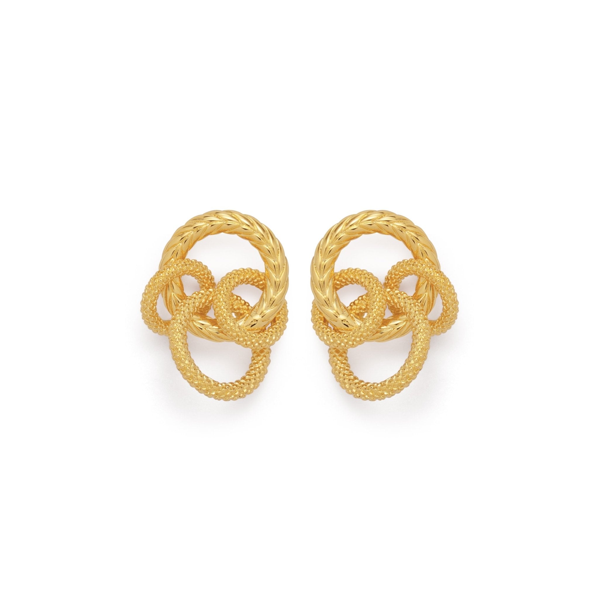 RSNY ring stud earrings - R2057B