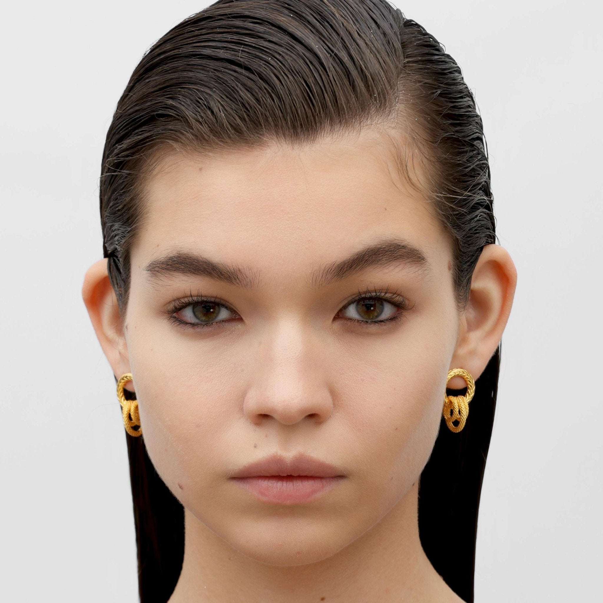 RSNY ring stud earrings - R2057B