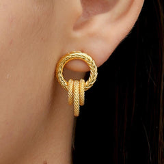 RSNY ring stud earrings - R2057B