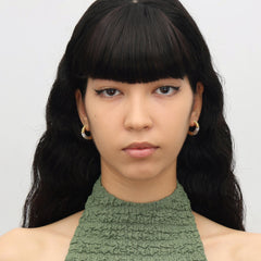 RSNY Roman stitching texture earrings - R2045A