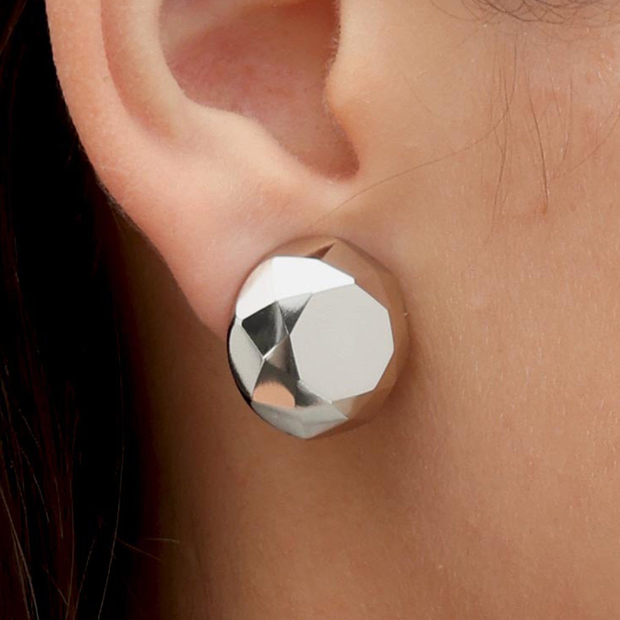 RSNY round diamond cut stud earrings - R2168A