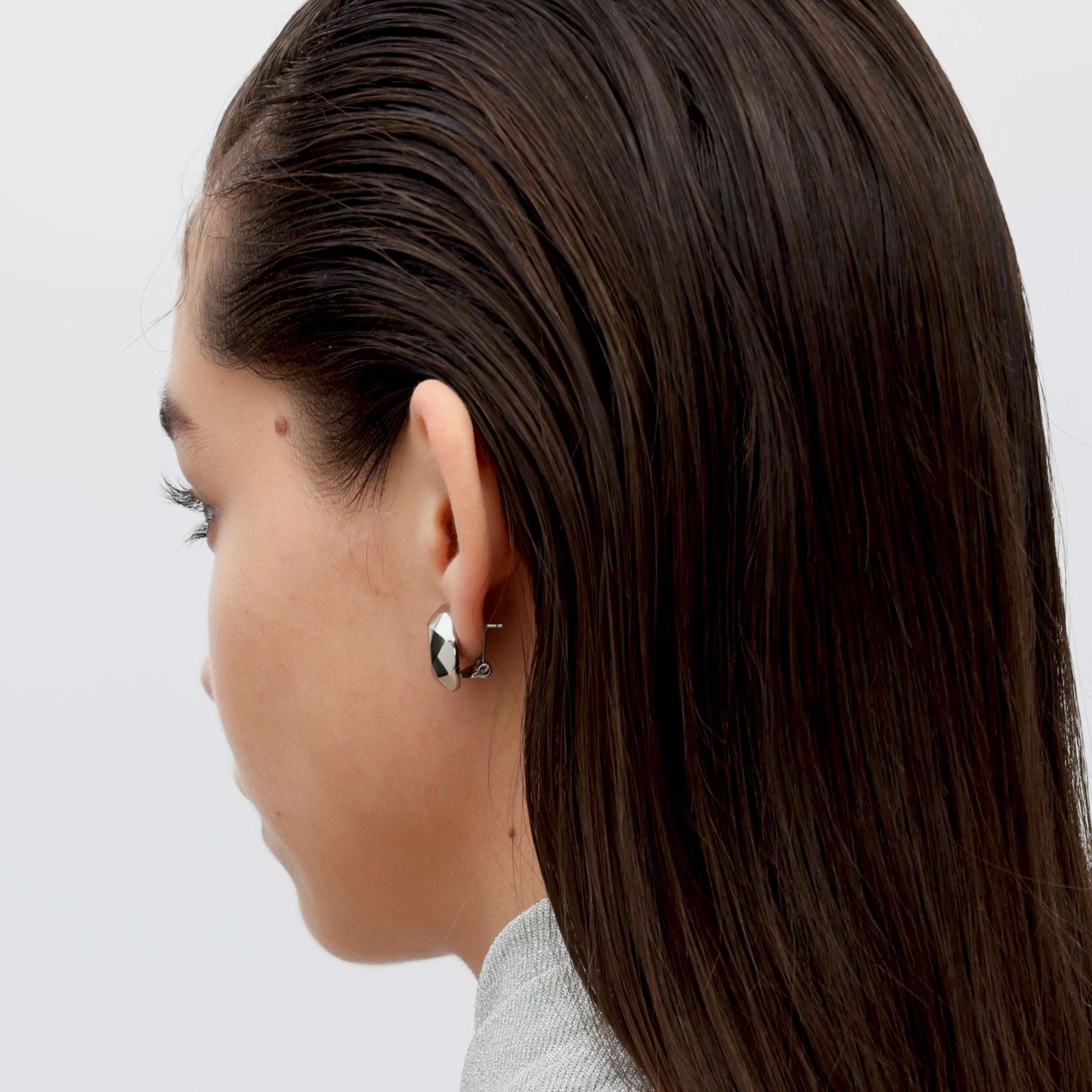 RSNY round diamond cut stud earrings - R2168A