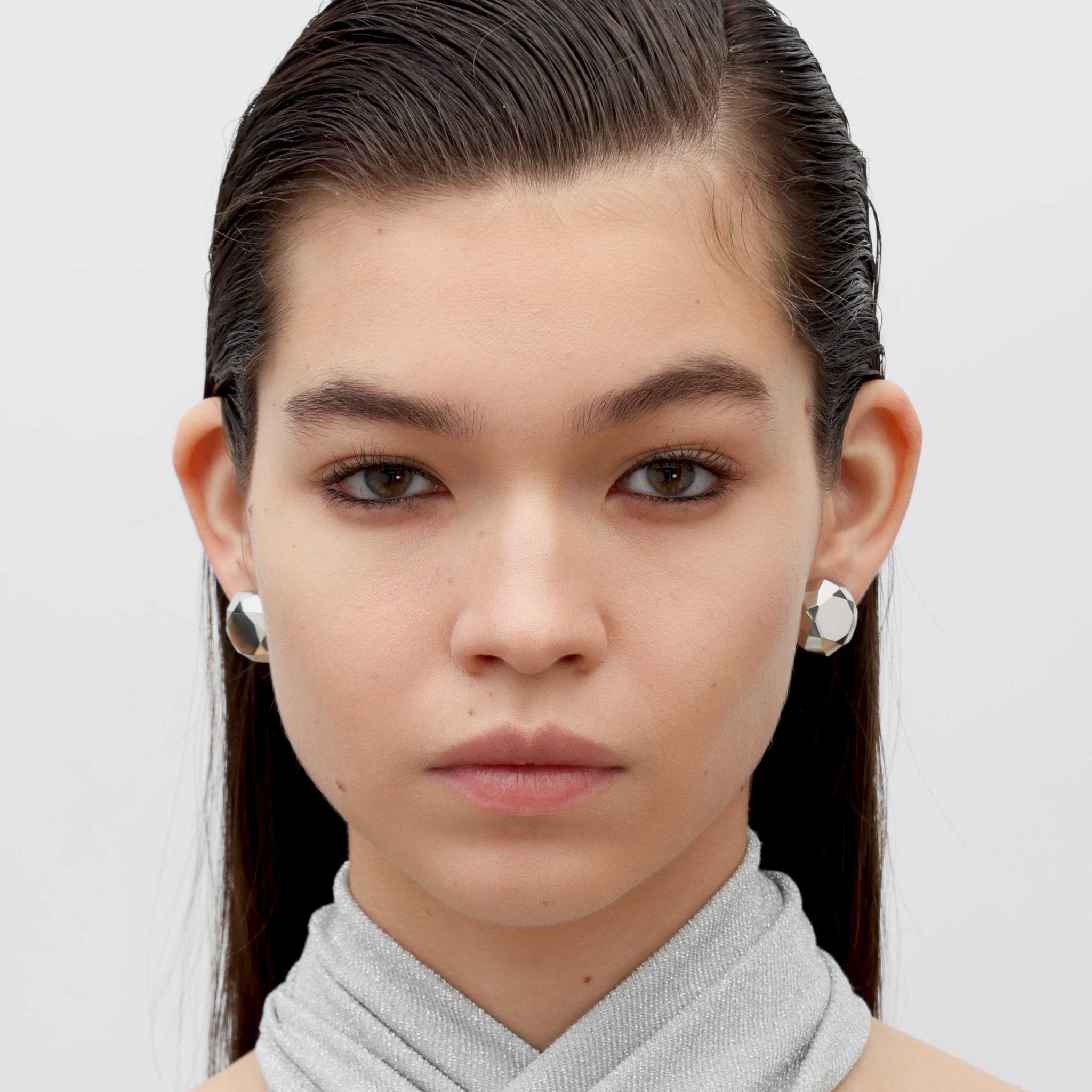 RSNY round diamond cut stud earrings - R2168A