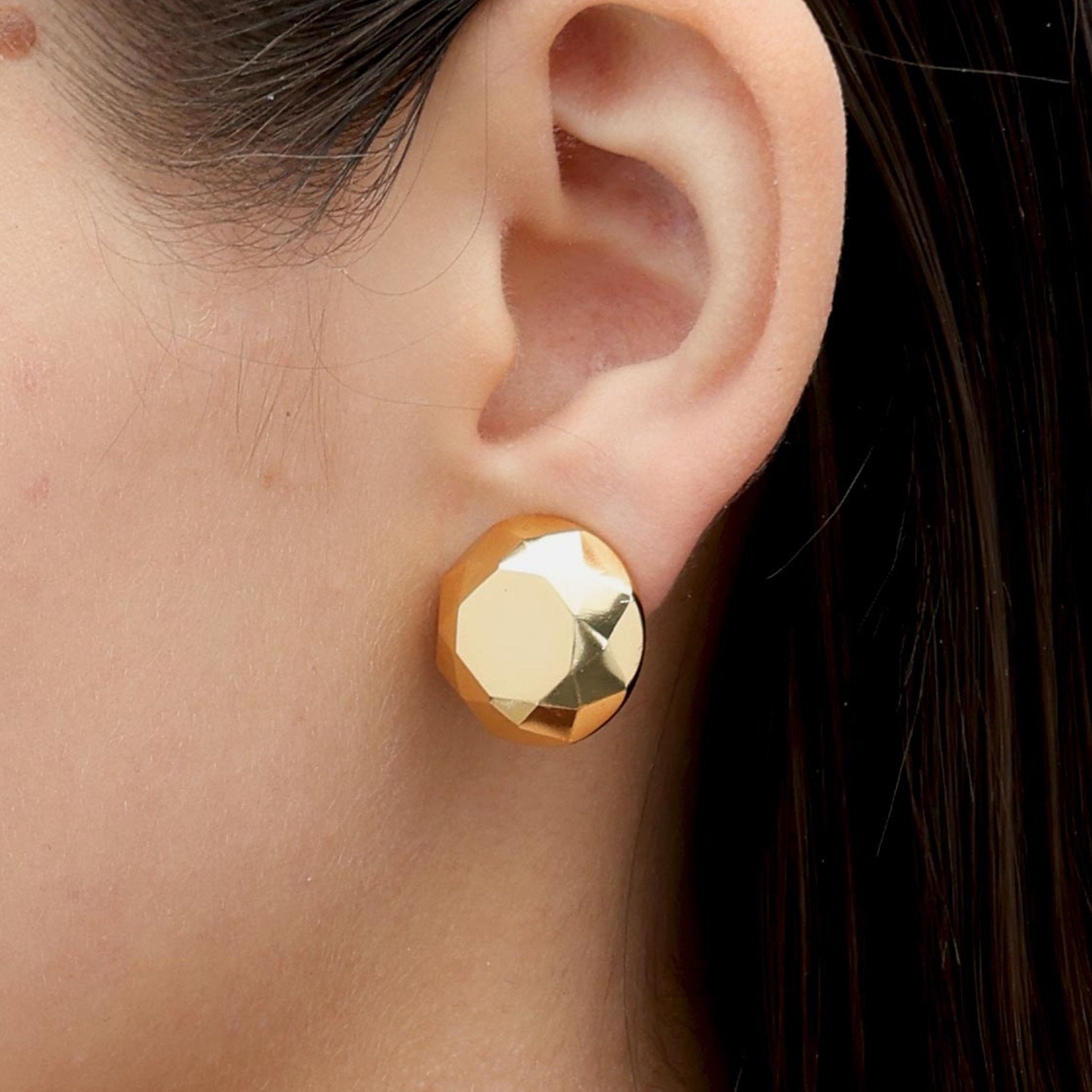 RSNY round diamond cut stud earrings - R2168B