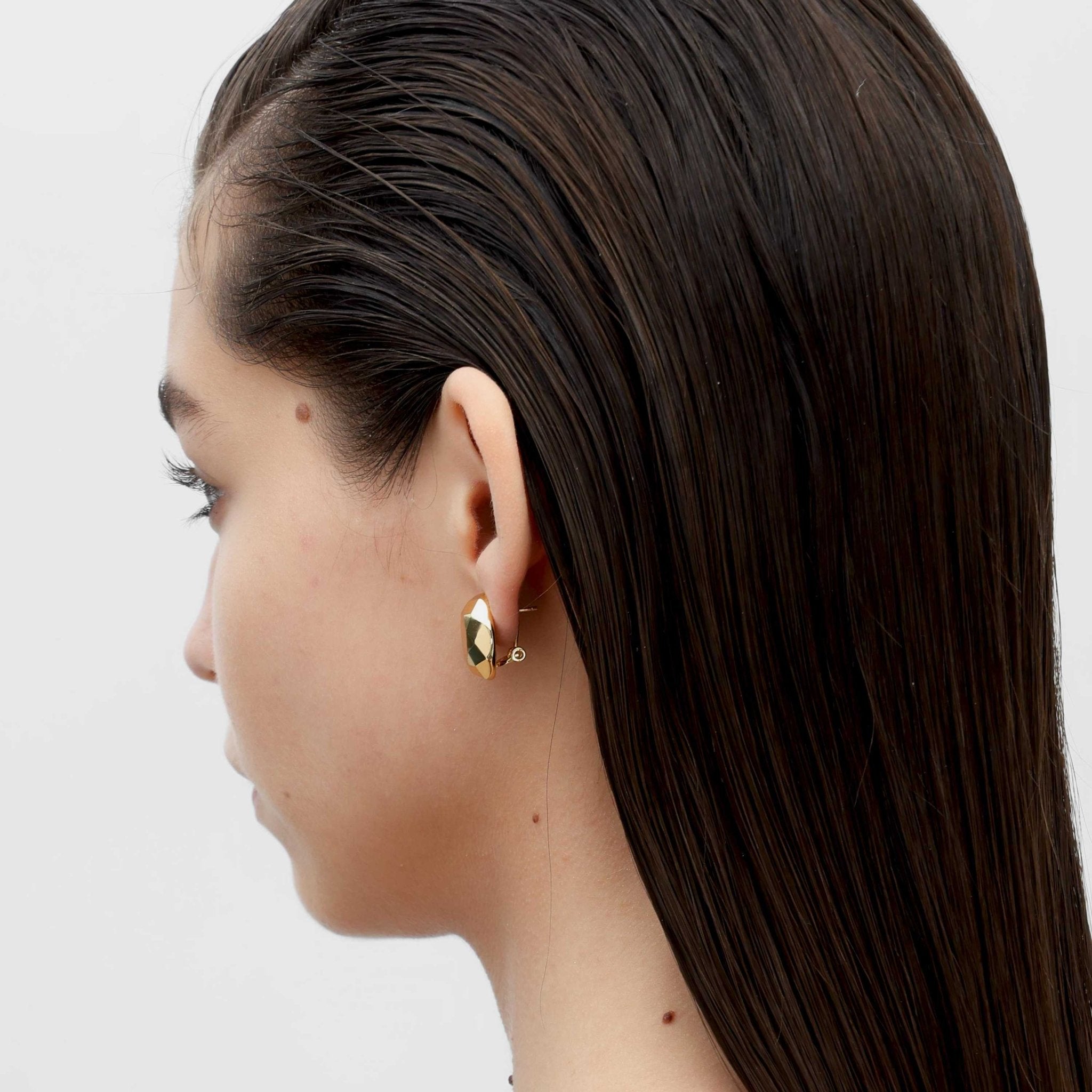 RSNY round diamond cut stud earrings - R2168B