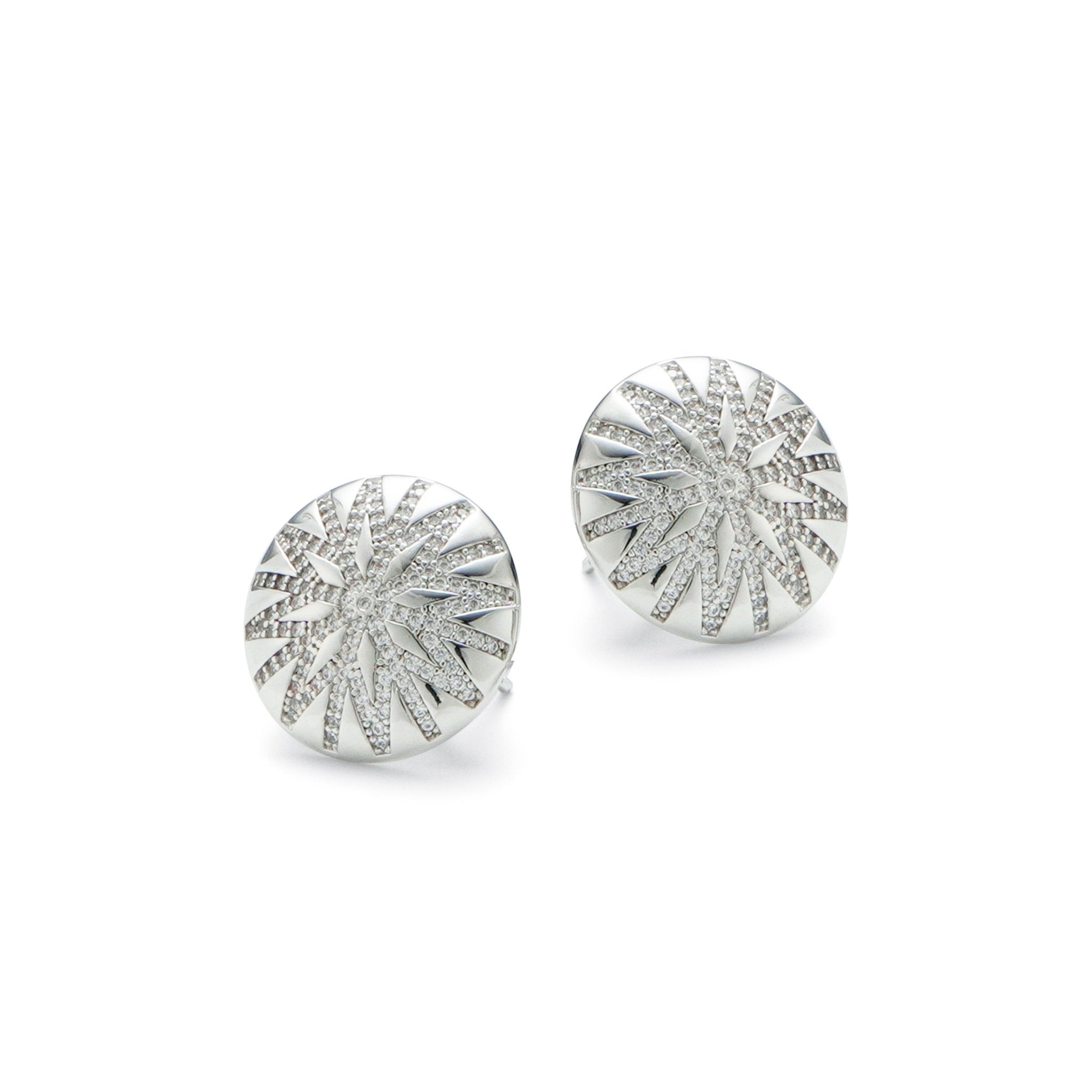 RSNY round diamond stud earrings - R2099A