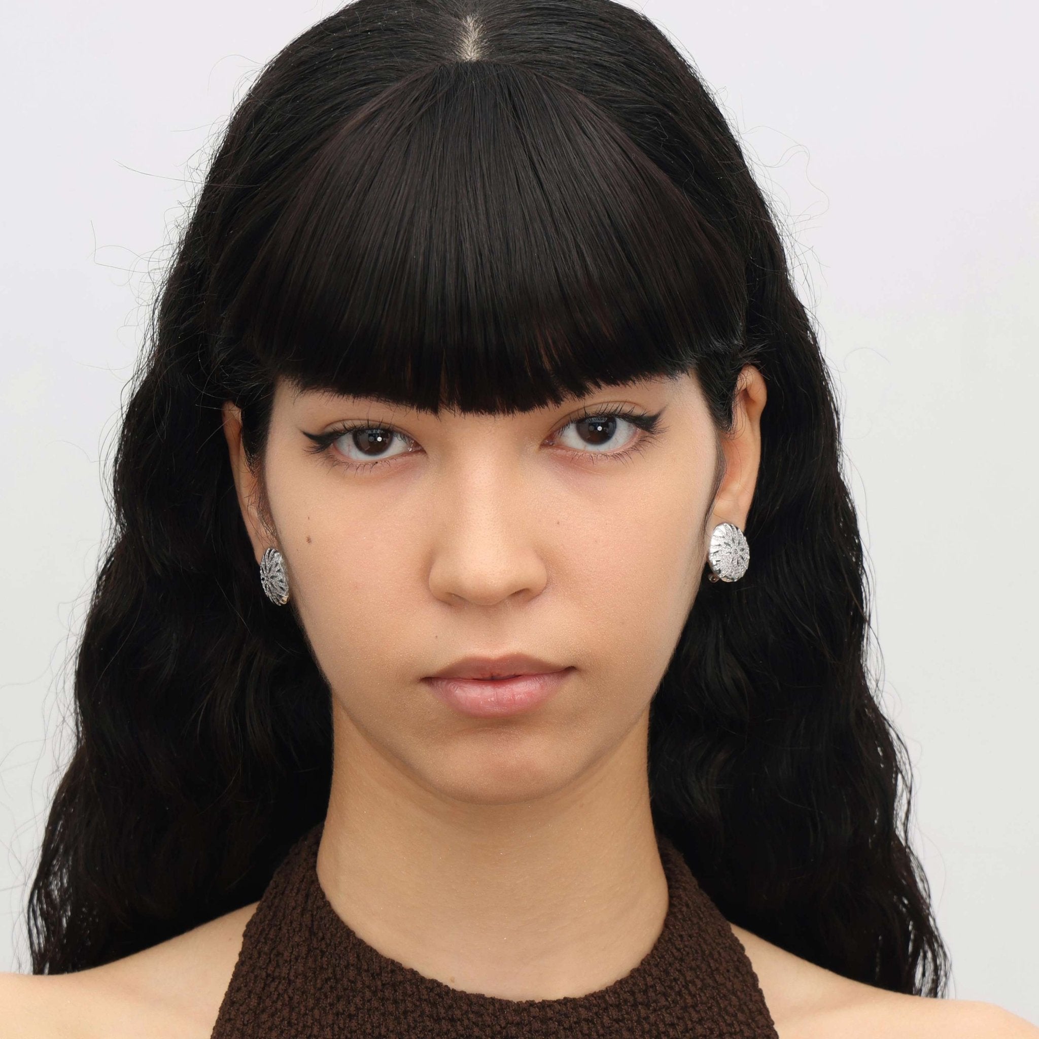 RSNY round diamond stud earrings - R2099A