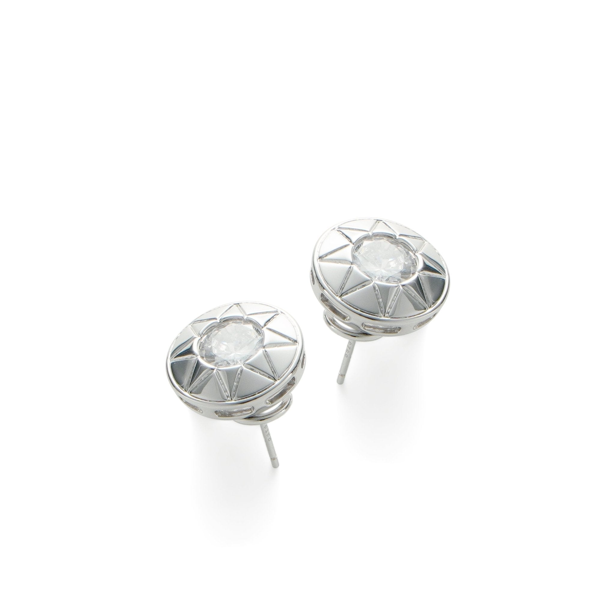 RSNY round diamond stud earrings - R2117A