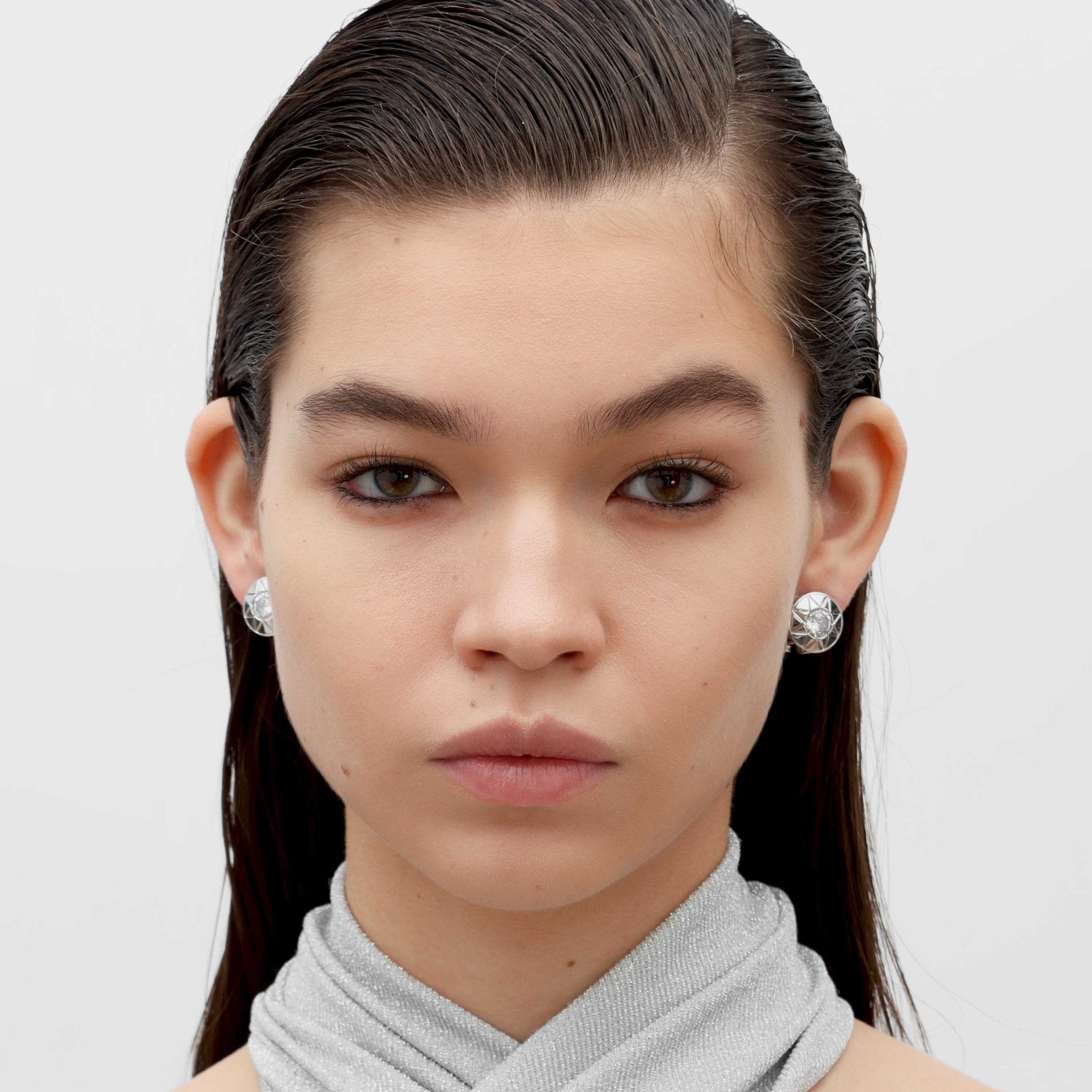 RSNY round diamond stud earrings - R2117A