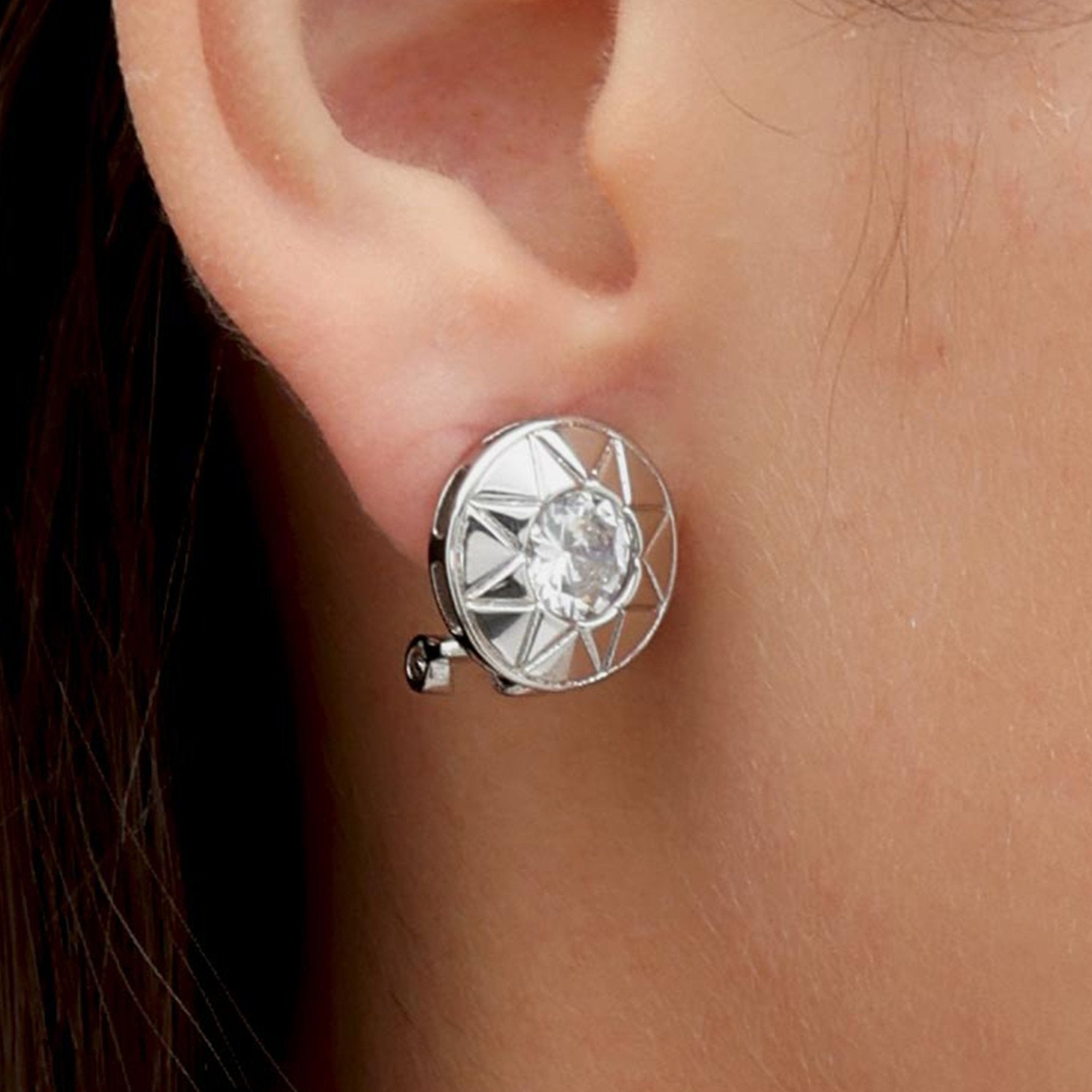 RSNY round diamond stud earrings - R2117A