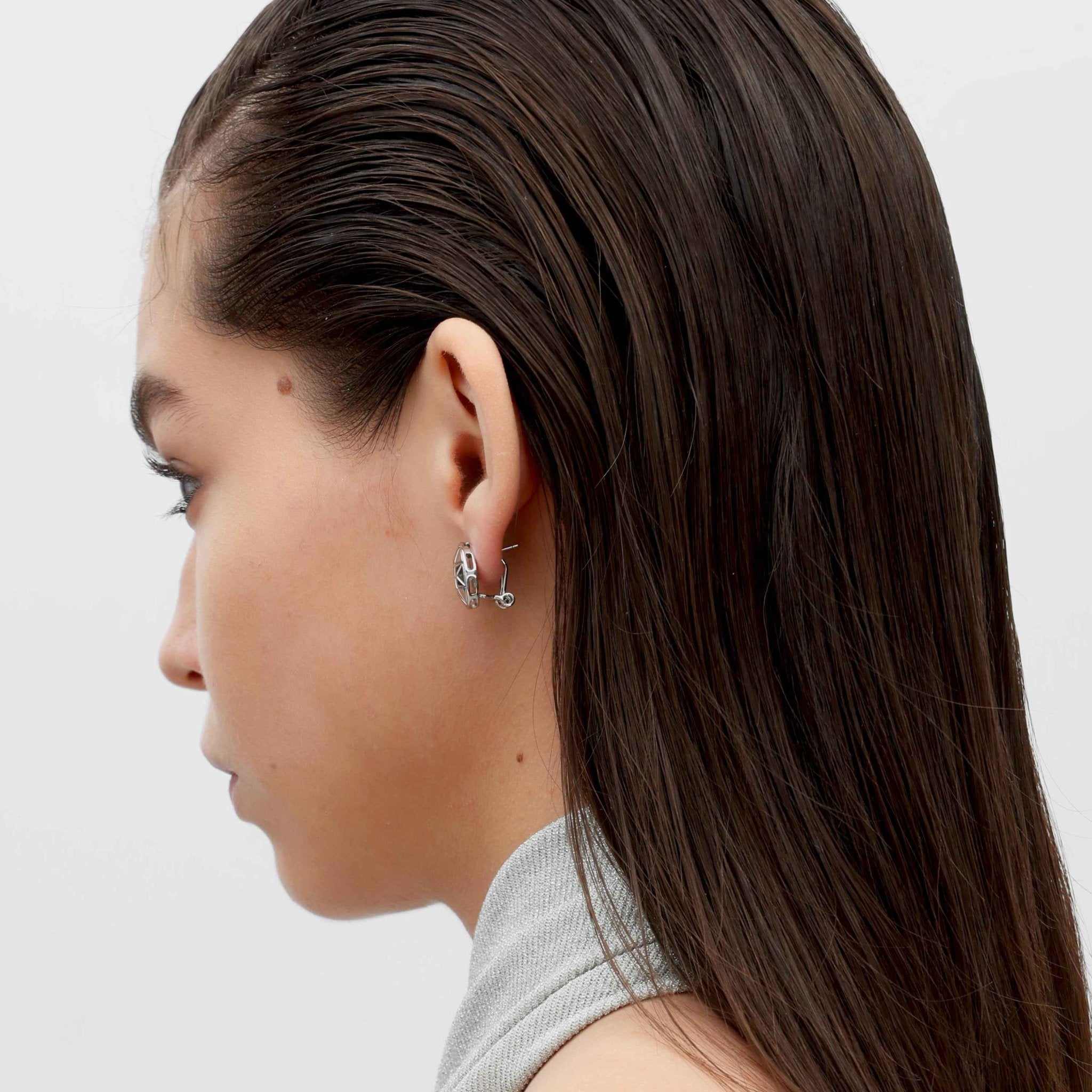 RSNY round diamond stud earrings - R2117A