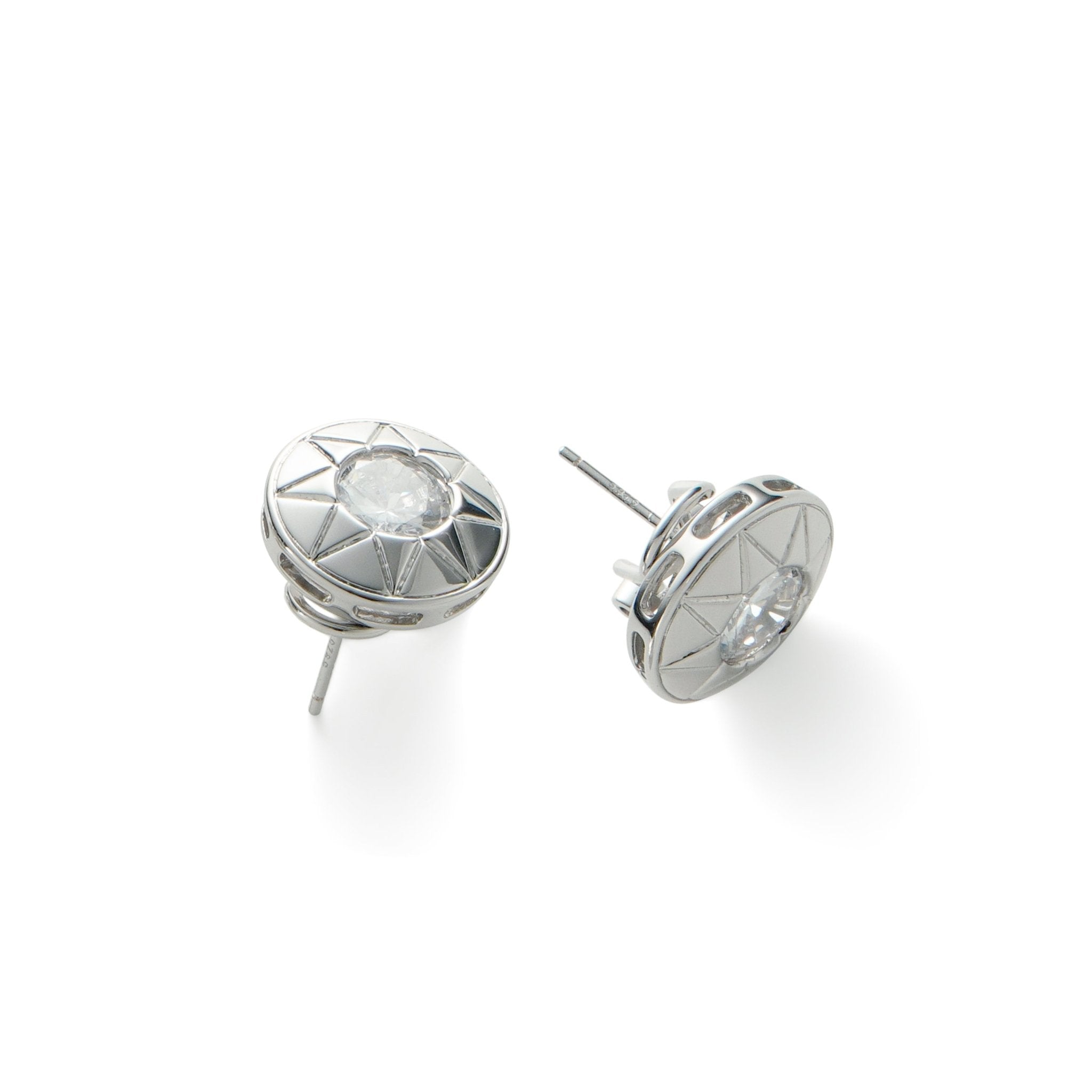 RSNY round diamond stud earrings - R2117A