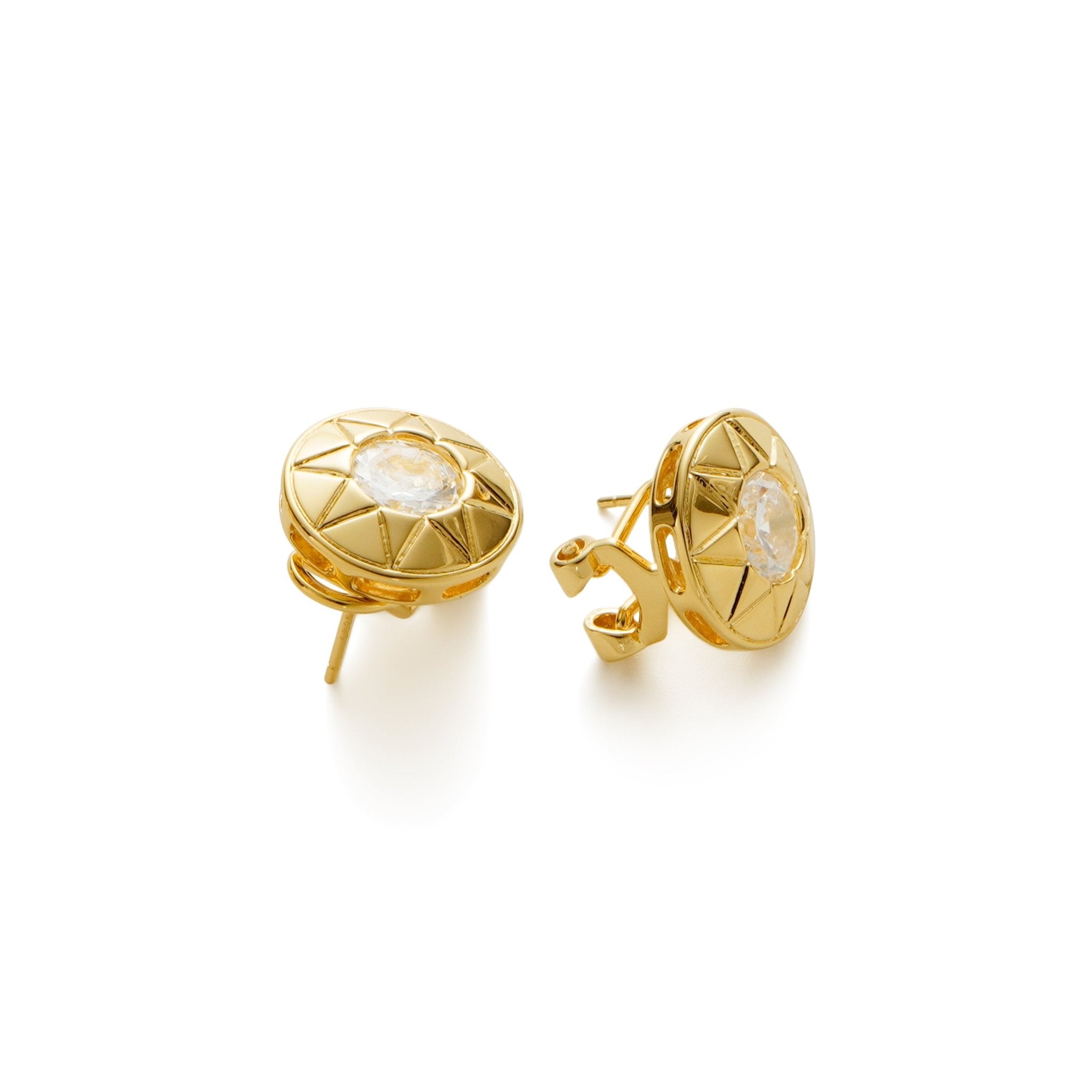 RSNY round diamond stud earrings - R2117B