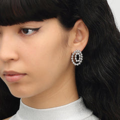 RSNY round ring smart stud earrings - R2120A