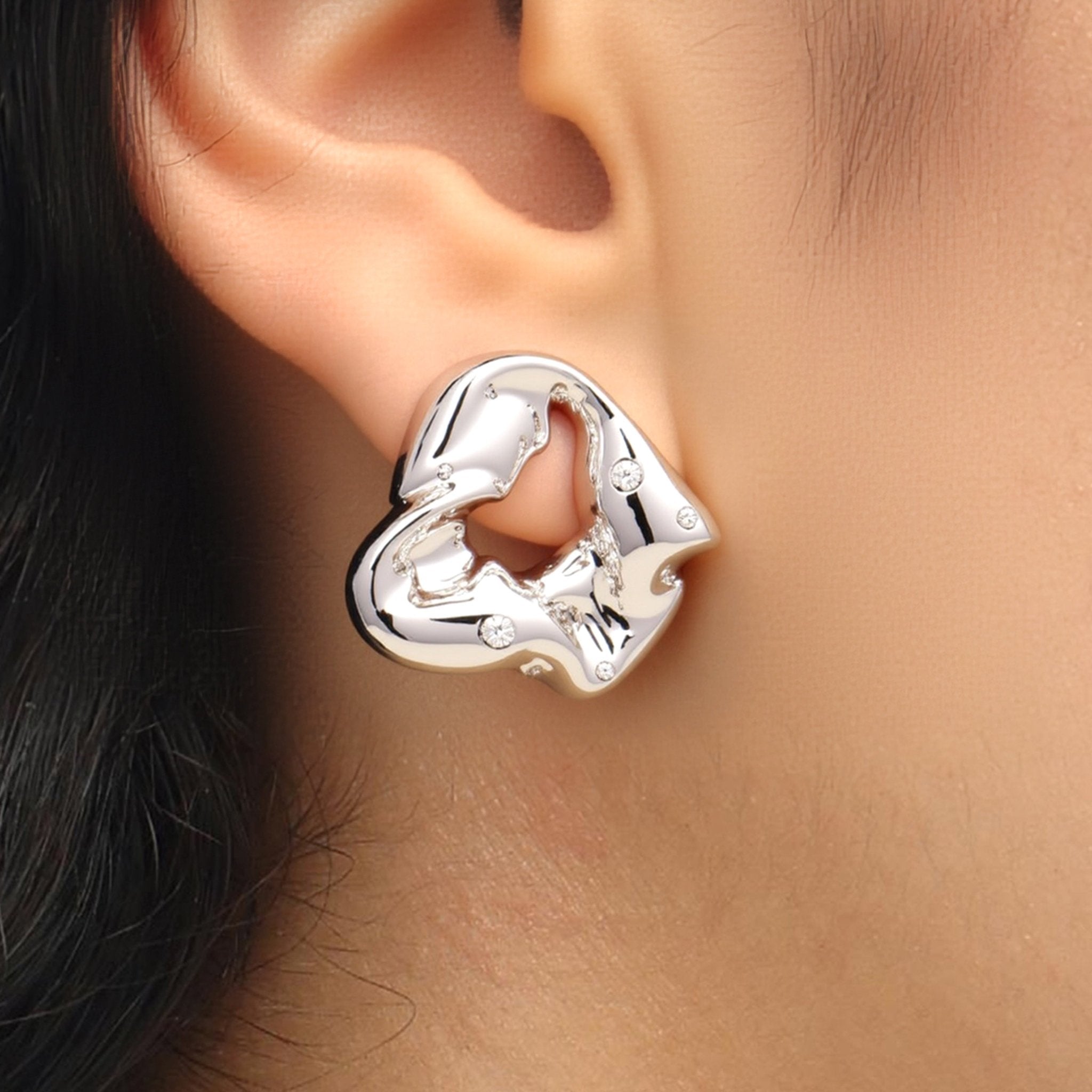 RSNY Ruffled Earrings - R2212A