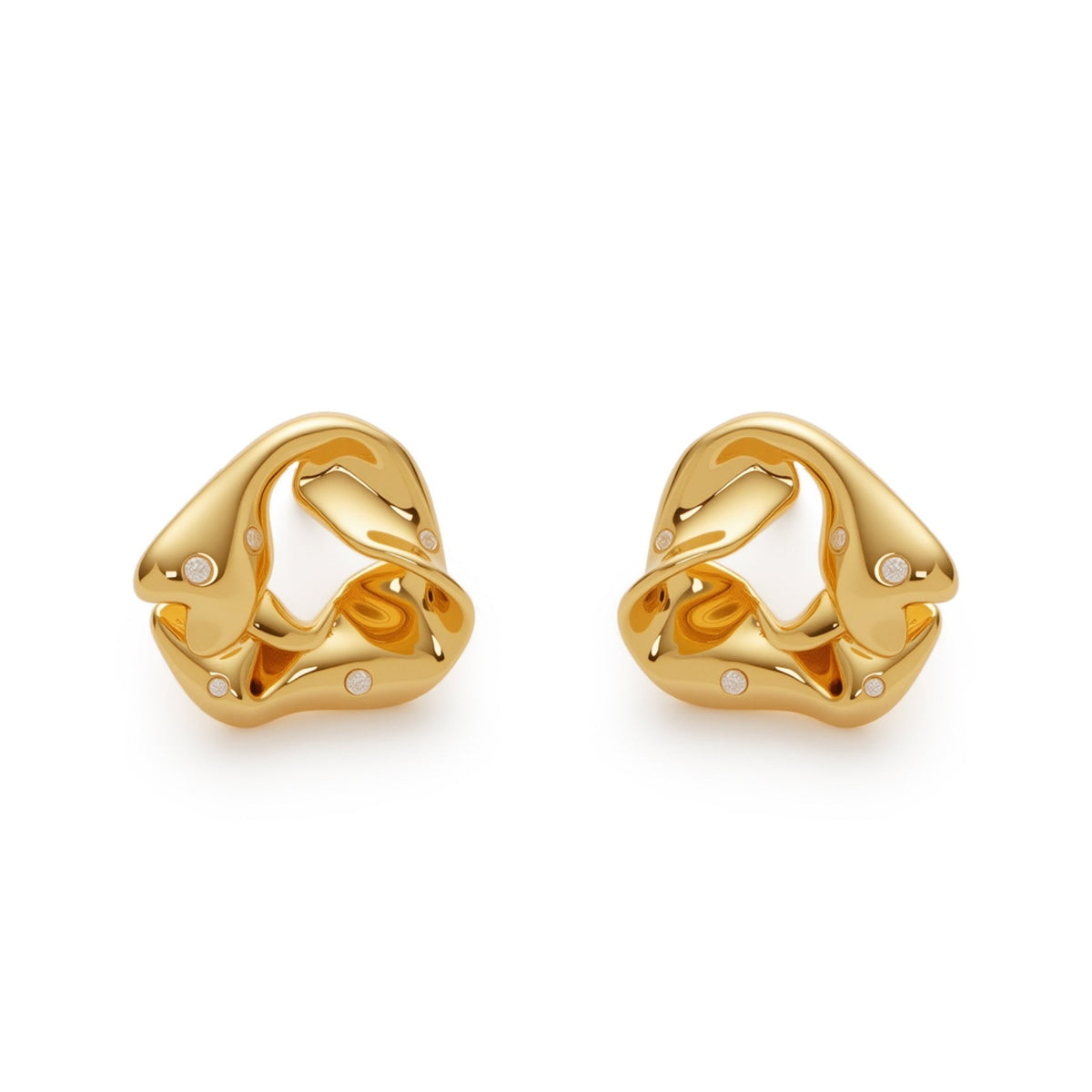 RSNY Ruffled Earrings - R2212B