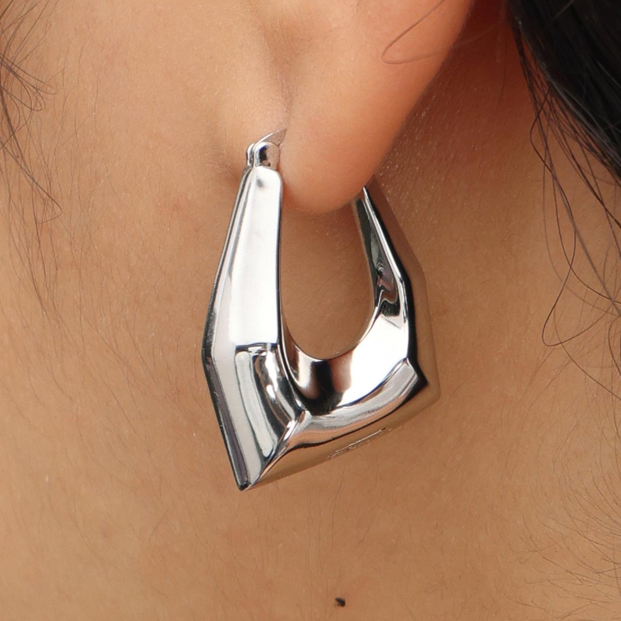 RSNY Shaped Diamond Line Earrings - R2085A