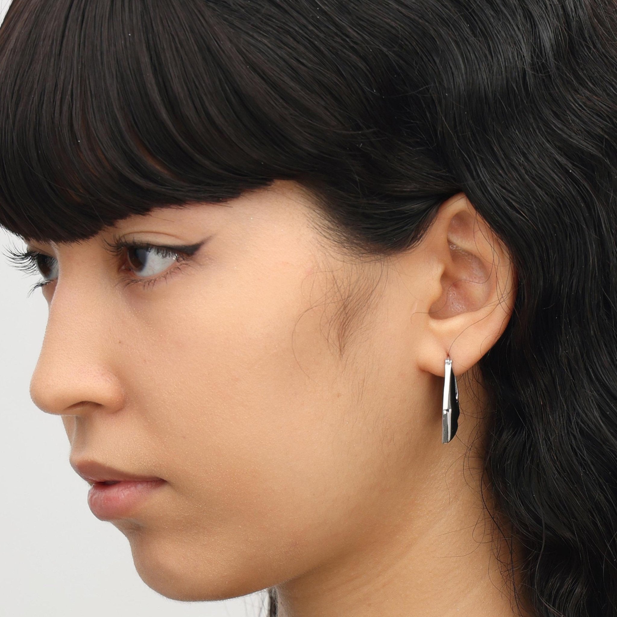 RSNY Shaped Diamond Line Earrings - R2085A