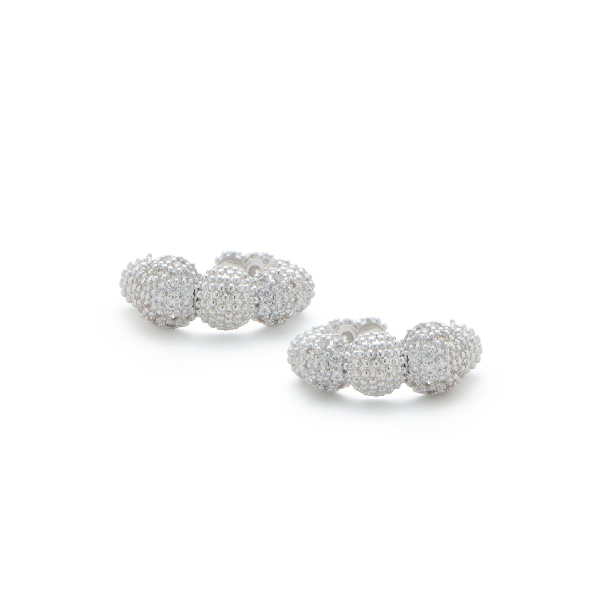 RSNY Shiny Ball Earrings - R2096A