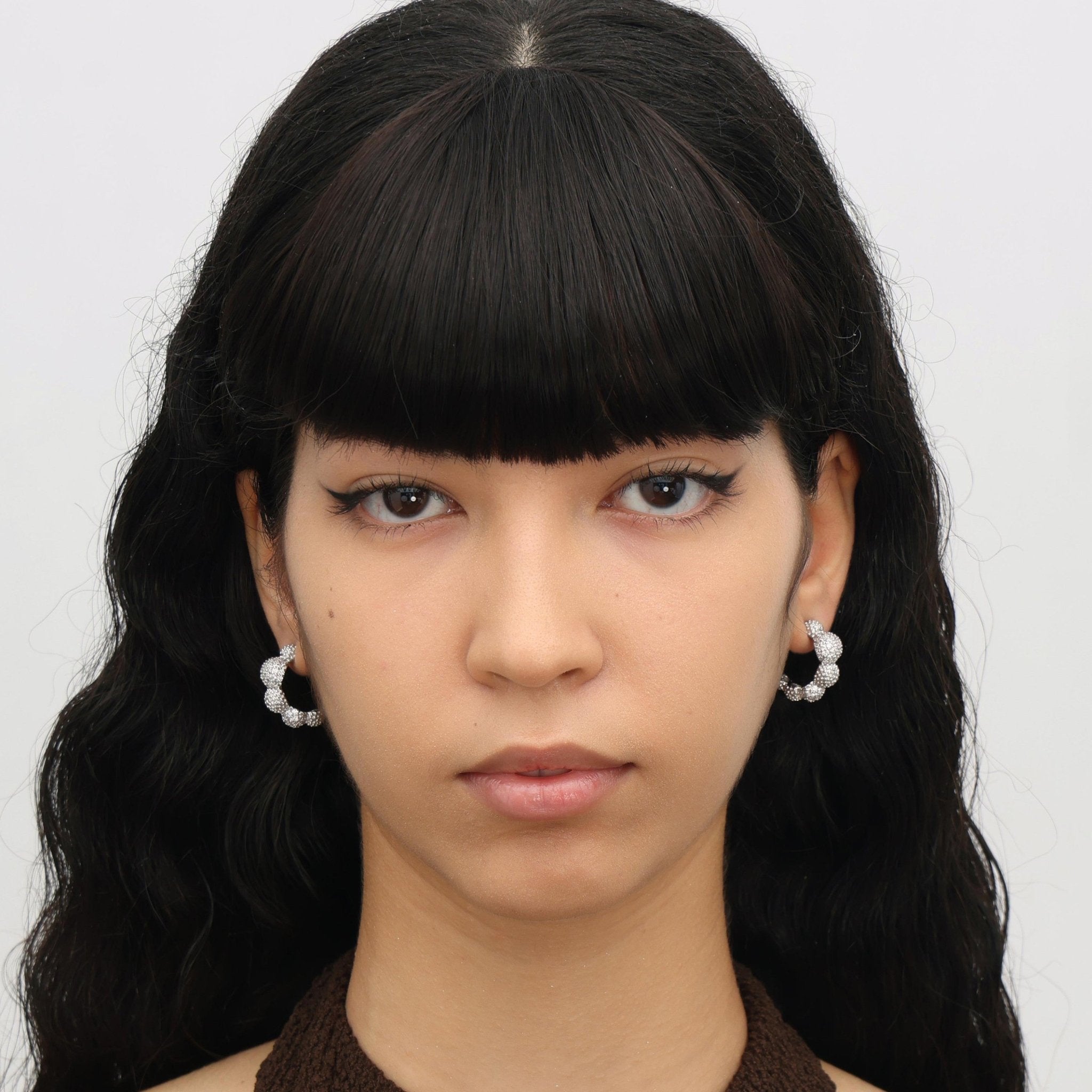 RSNY Shiny Ball Earrings - R2096A