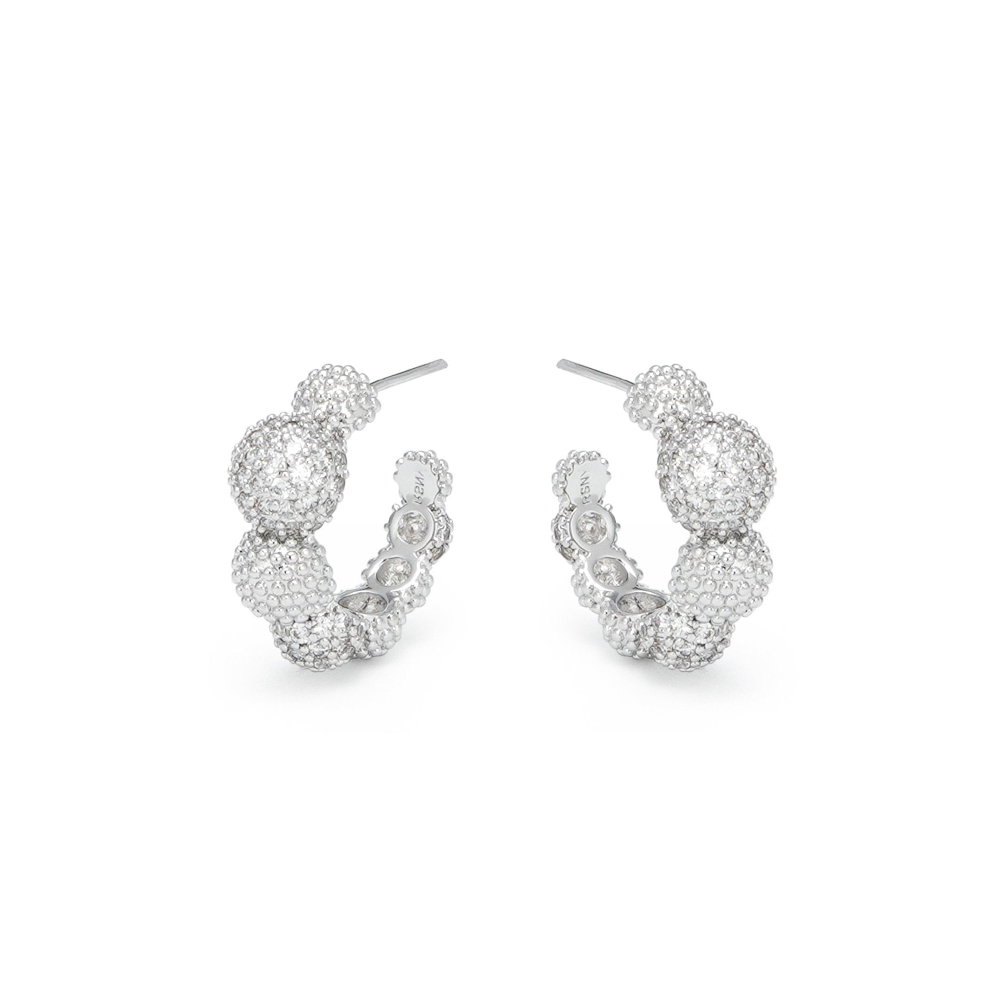 RSNY Shiny Ball Earrings - R2096A