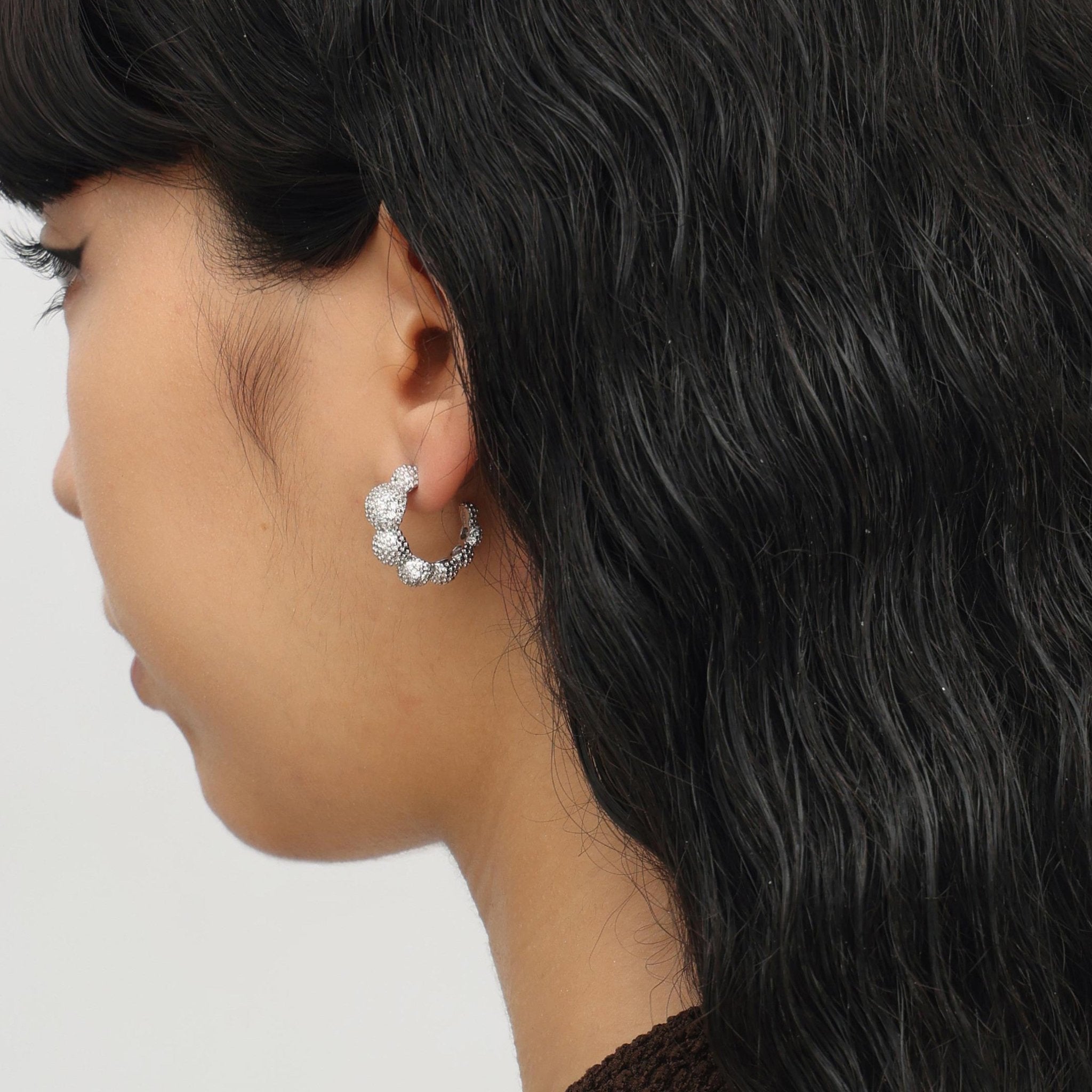 RSNY Shiny Ball Earrings - R2096A