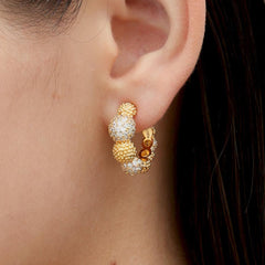 RSNY Shiny Ball Earrings - R2096B