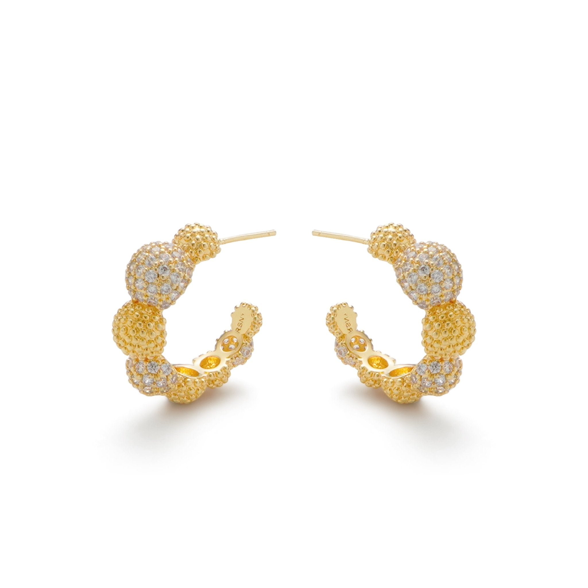 RSNY Shiny Ball Earrings - R2096B