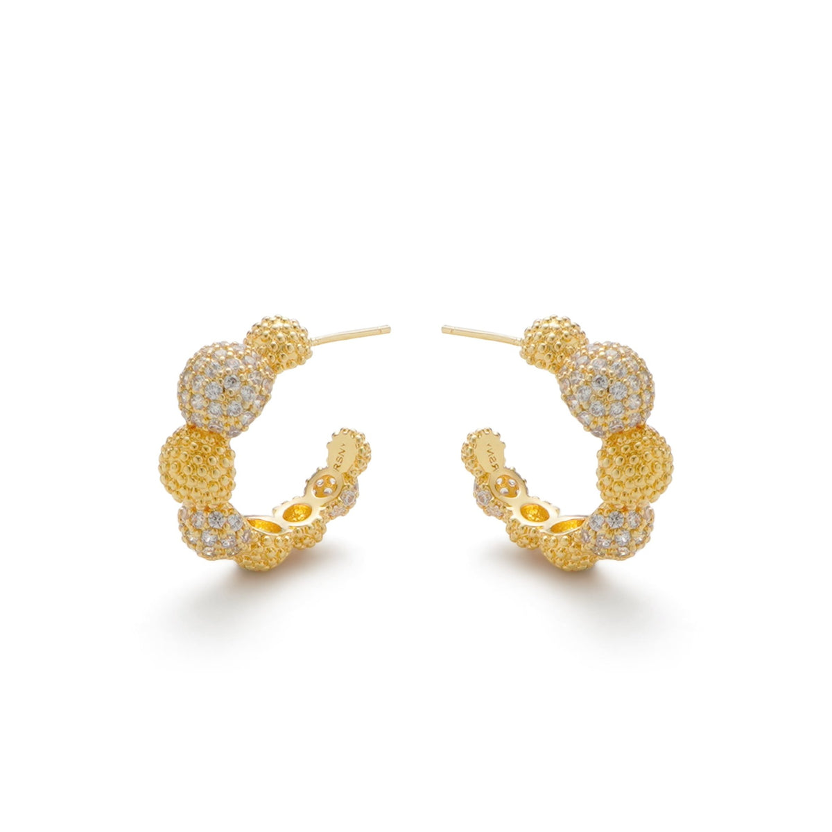 RSNY Shiny Ball Earrings - R2096B