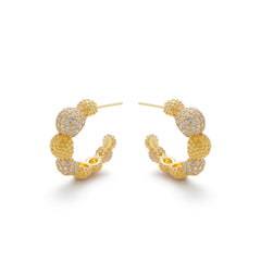 RSNY Shiny Ball Earrings - R2096B