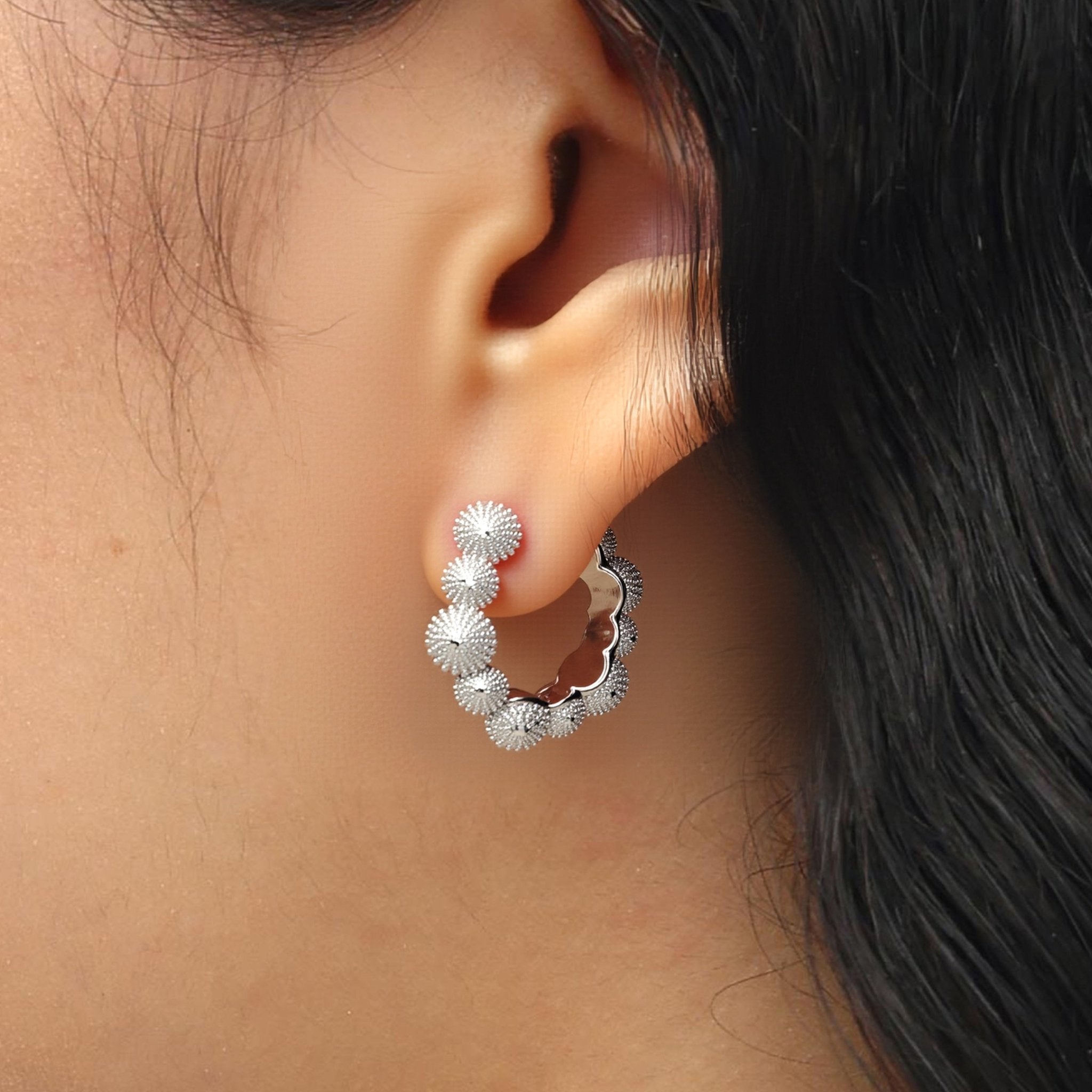 RSNY Shiny Ball Earrings - R2189A