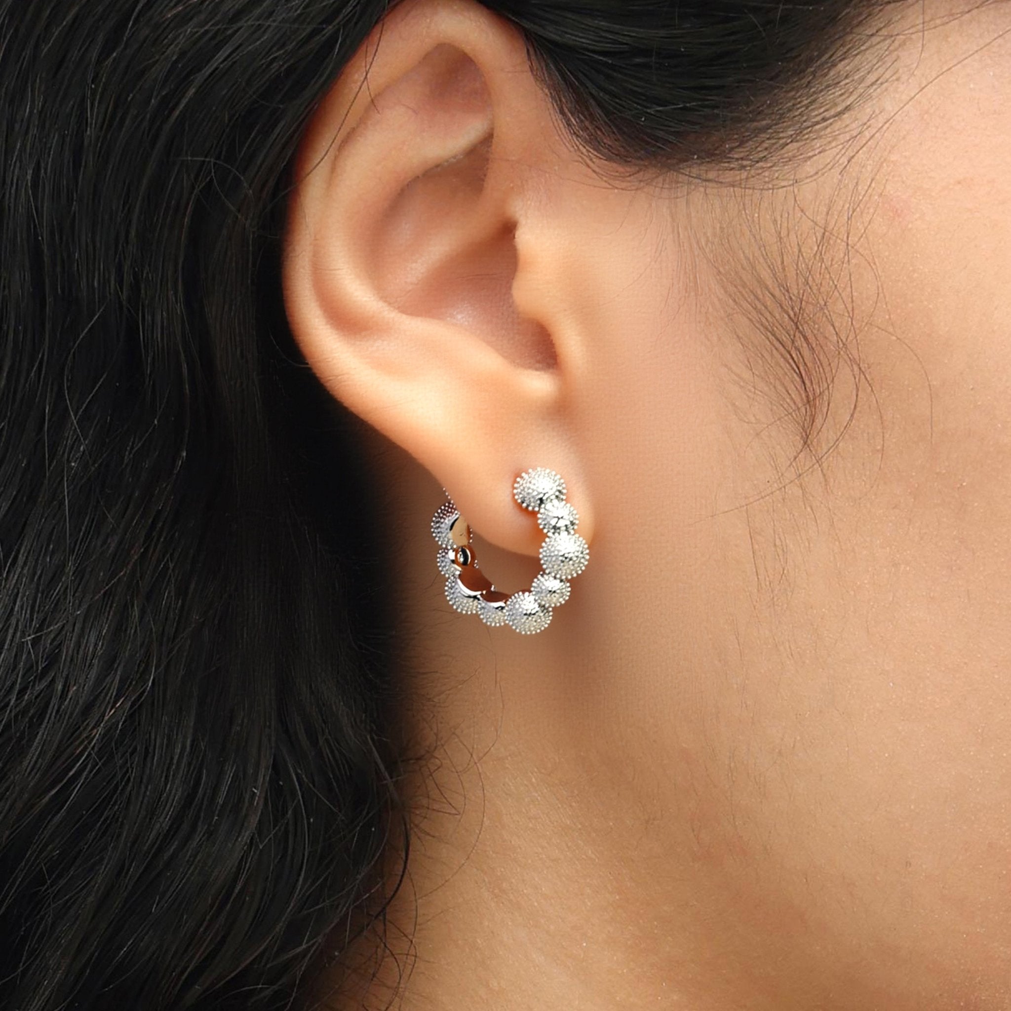 RSNY Shiny Ball Earrings - R2189A