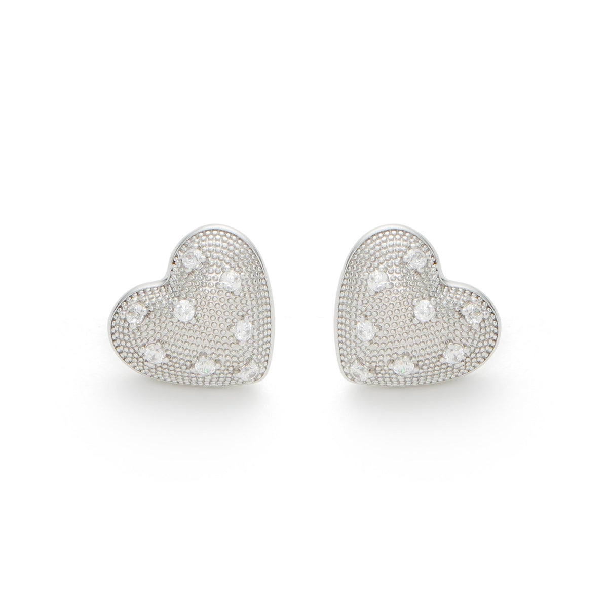 RSNY Shiny Heart Earrings - R2192A